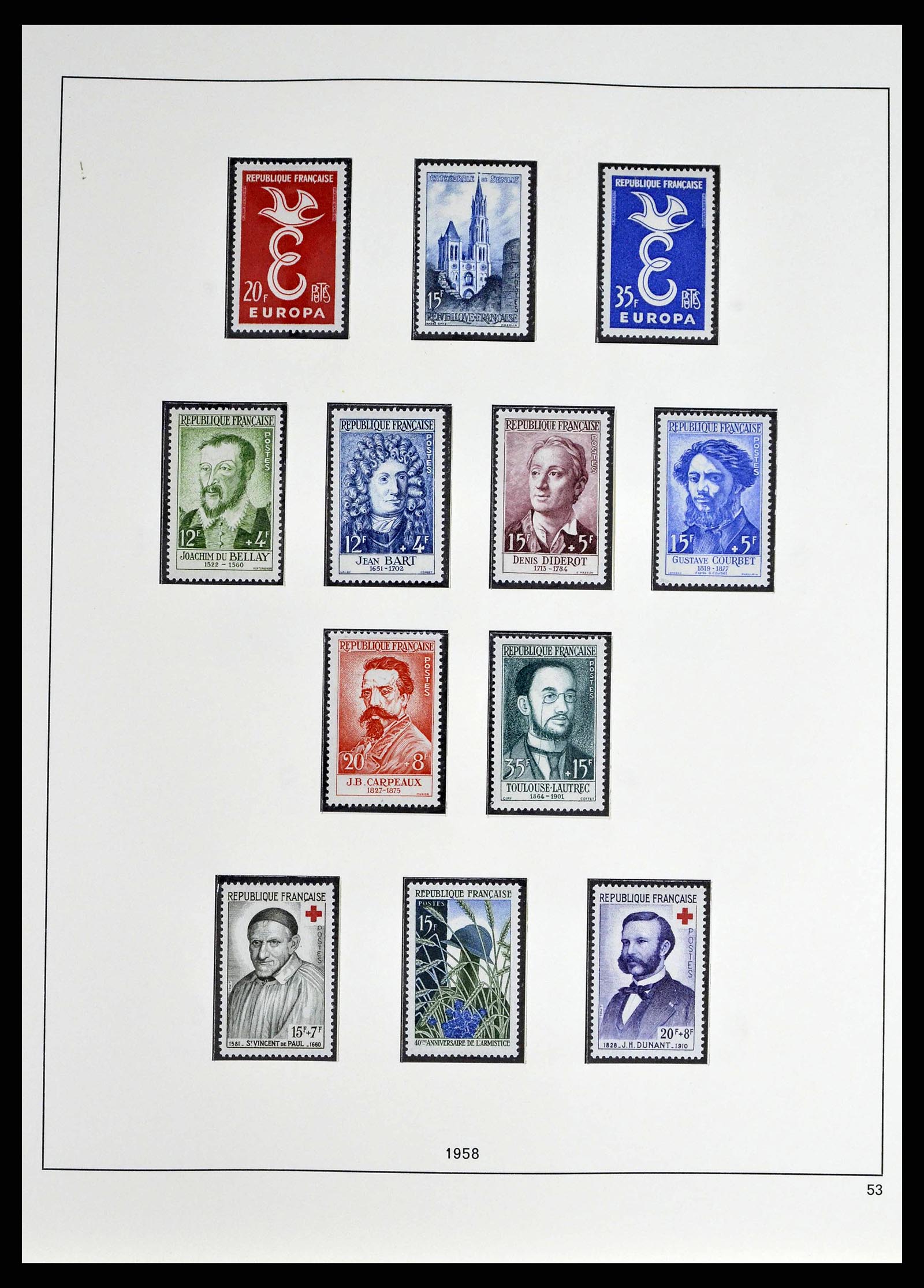 38640 0071 - Stamp collection 38640 France 1900-1974.
