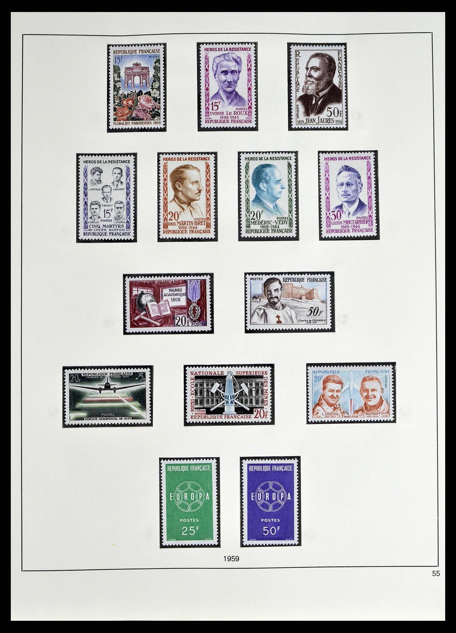 38640 0073 - Stamp collection 38640 France 1900-1974.