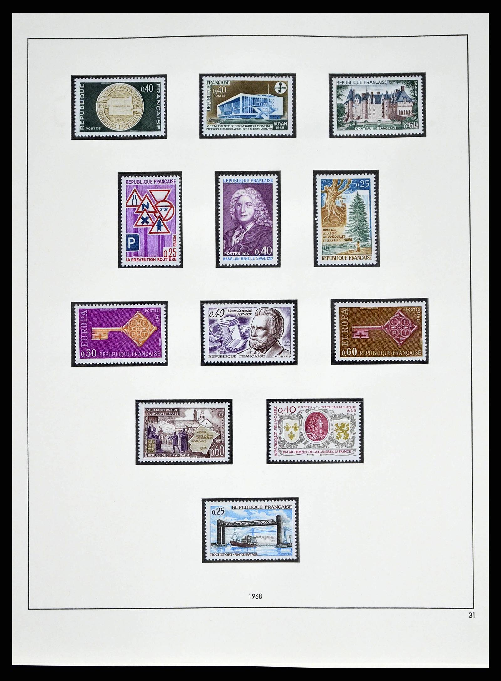 38640 0109 - Stamp collection 38640 France 1900-1974.