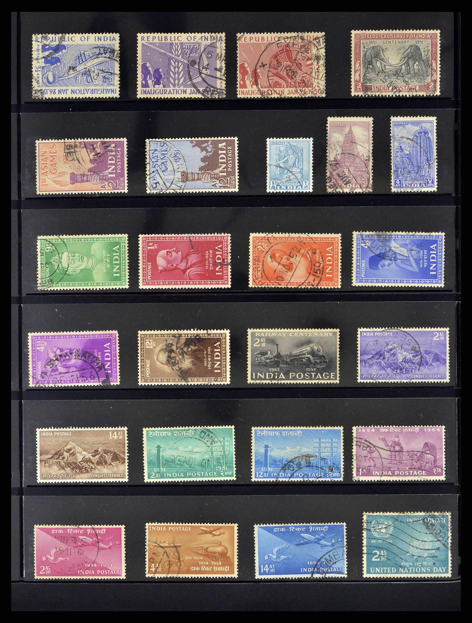 38642 0002 - Stamp collection 38642 India 1949-2012.