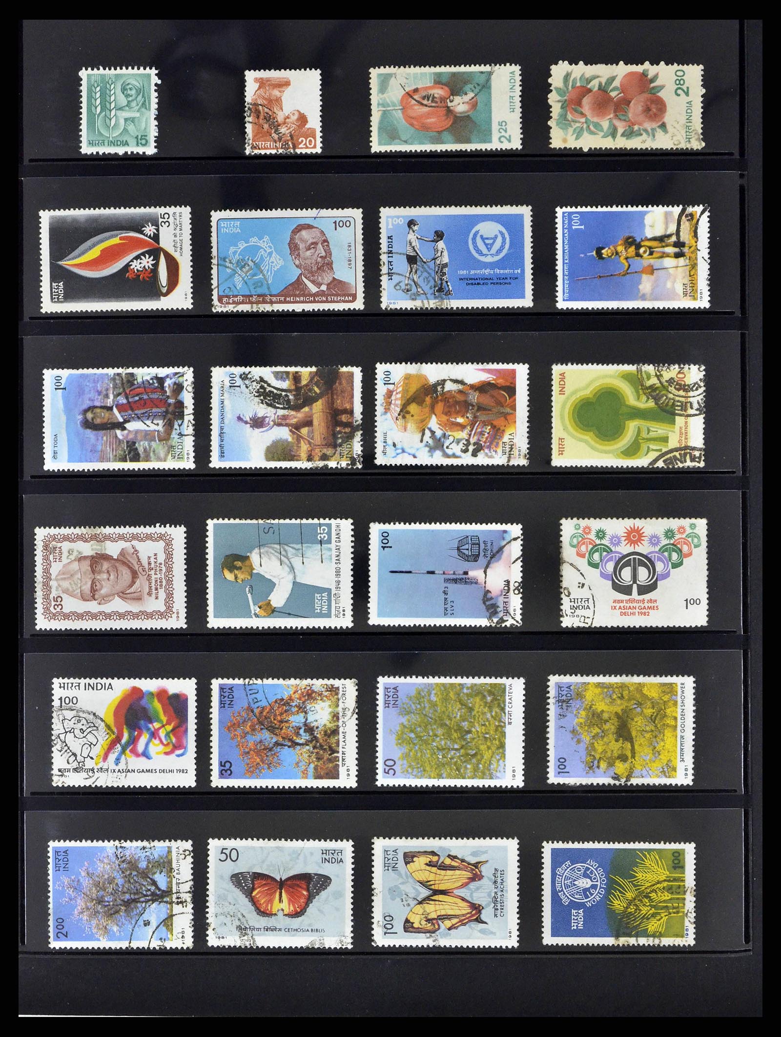 38642 0032 - Stamp collection 38642 India 1949-2012.