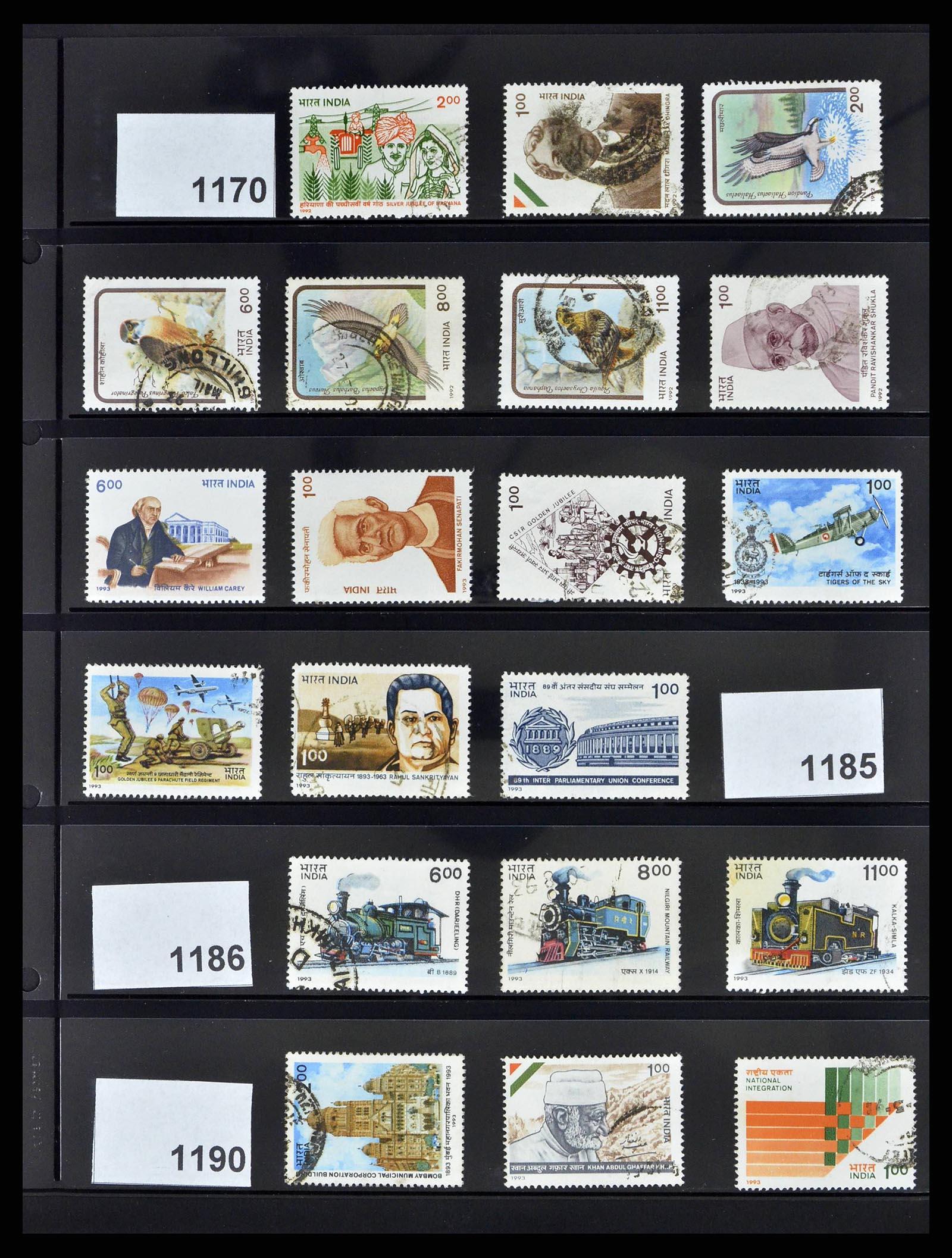 38642 0058 - Stamp collection 38642 India 1949-2012.