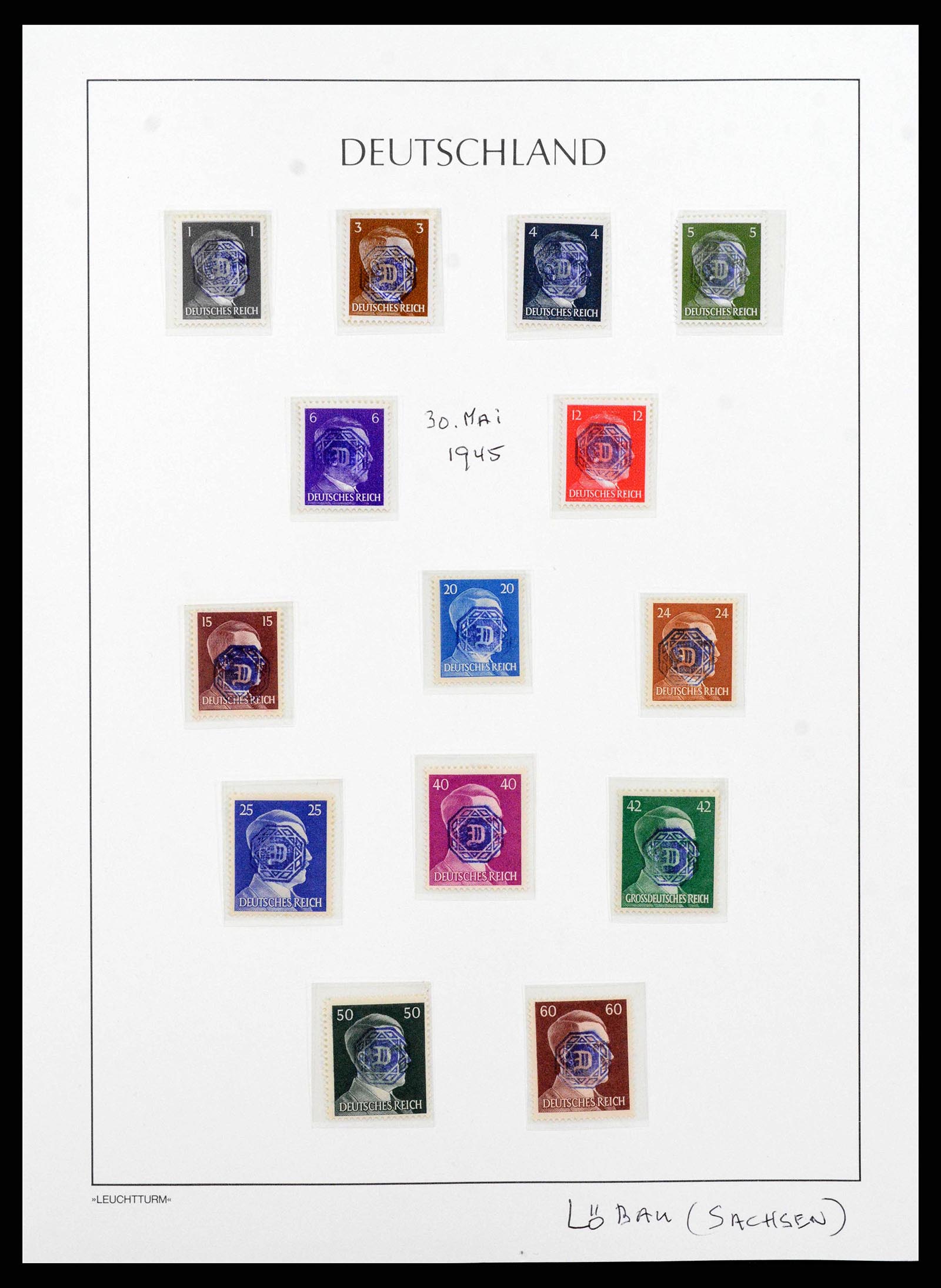 38644 0001 - Stamp collection 38644 German Zones 1945-1948.