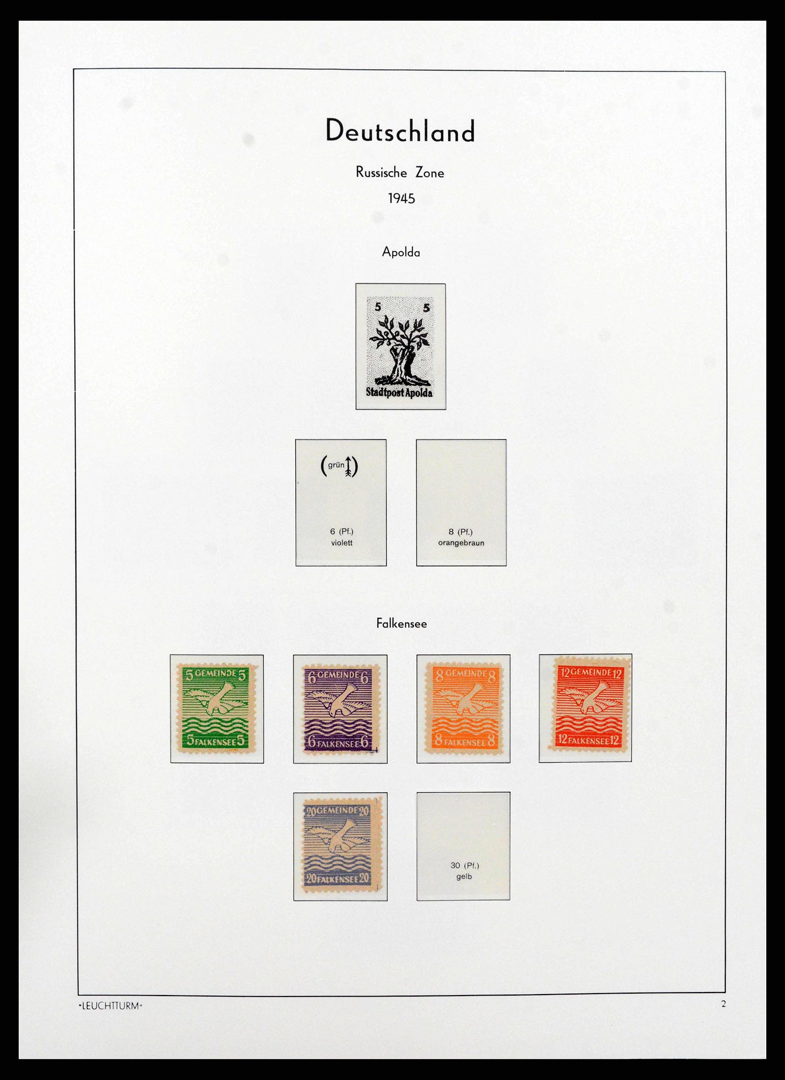 38644 0004 - Stamp collection 38644 German Zones 1945-1948.