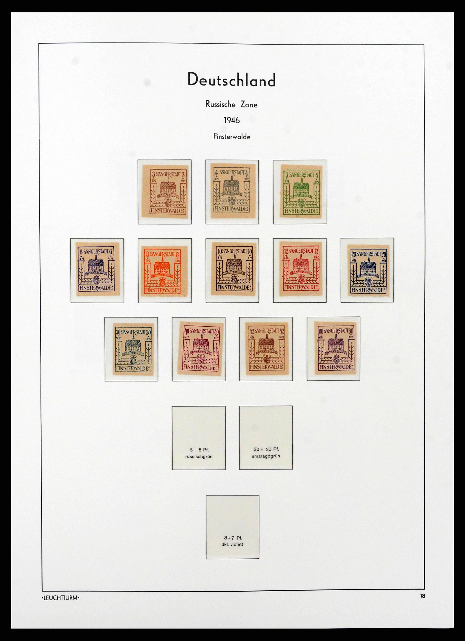 38644 0009 - Stamp collection 38644 German Zones 1945-1948.