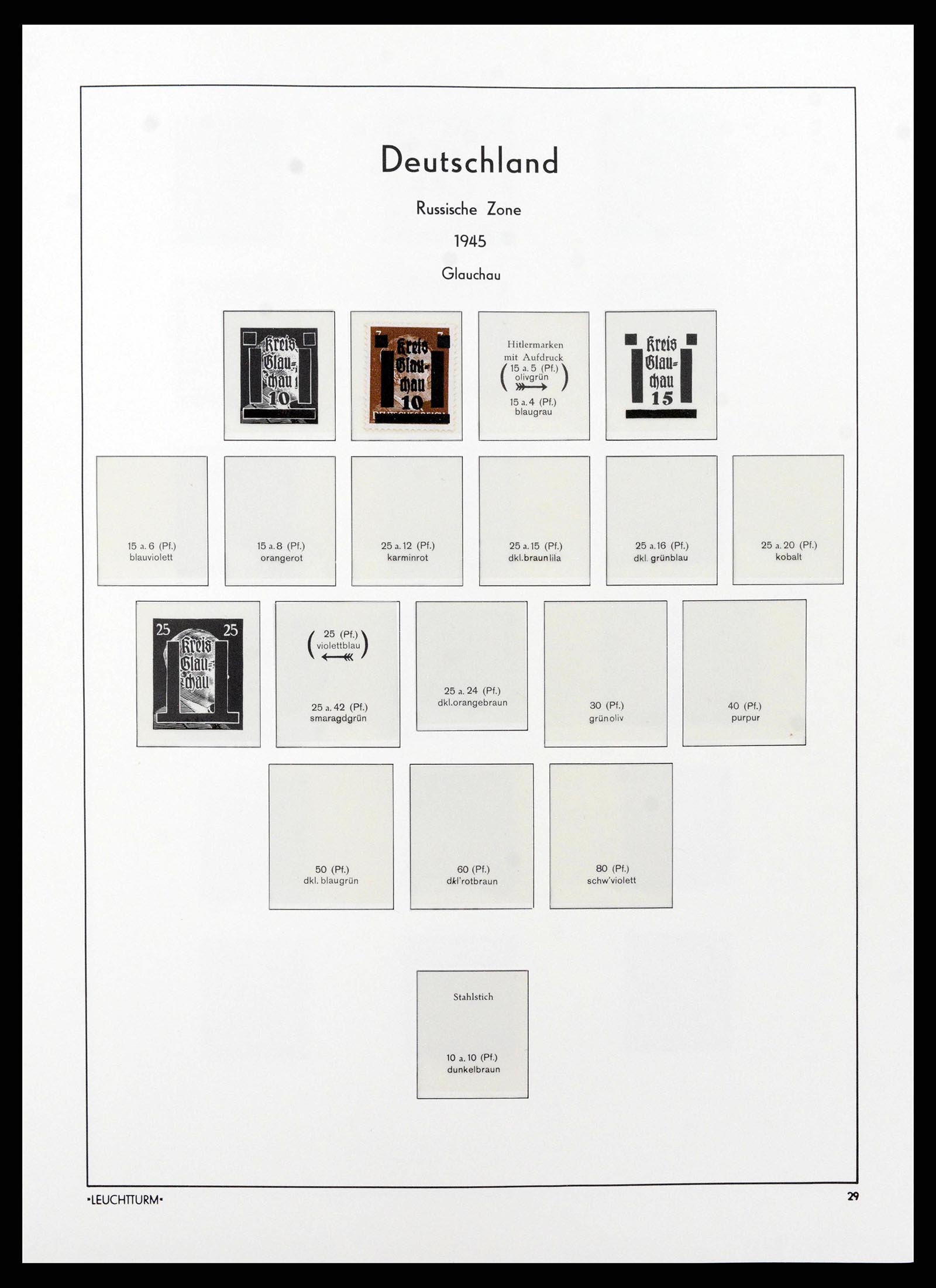 38644 0010 - Stamp collection 38644 German Zones 1945-1948.