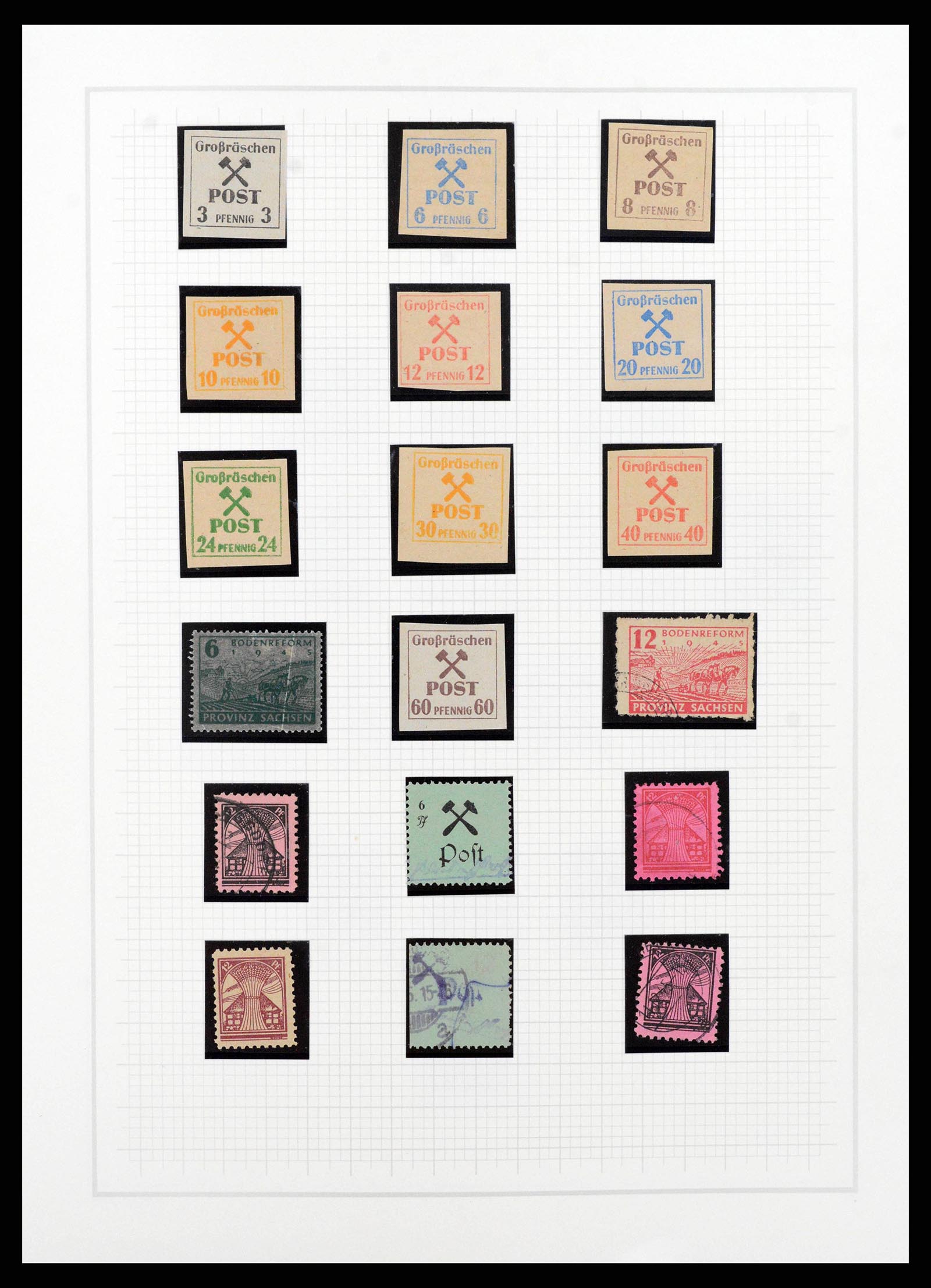 38644 0011 - Stamp collection 38644 German Zones 1945-1948.