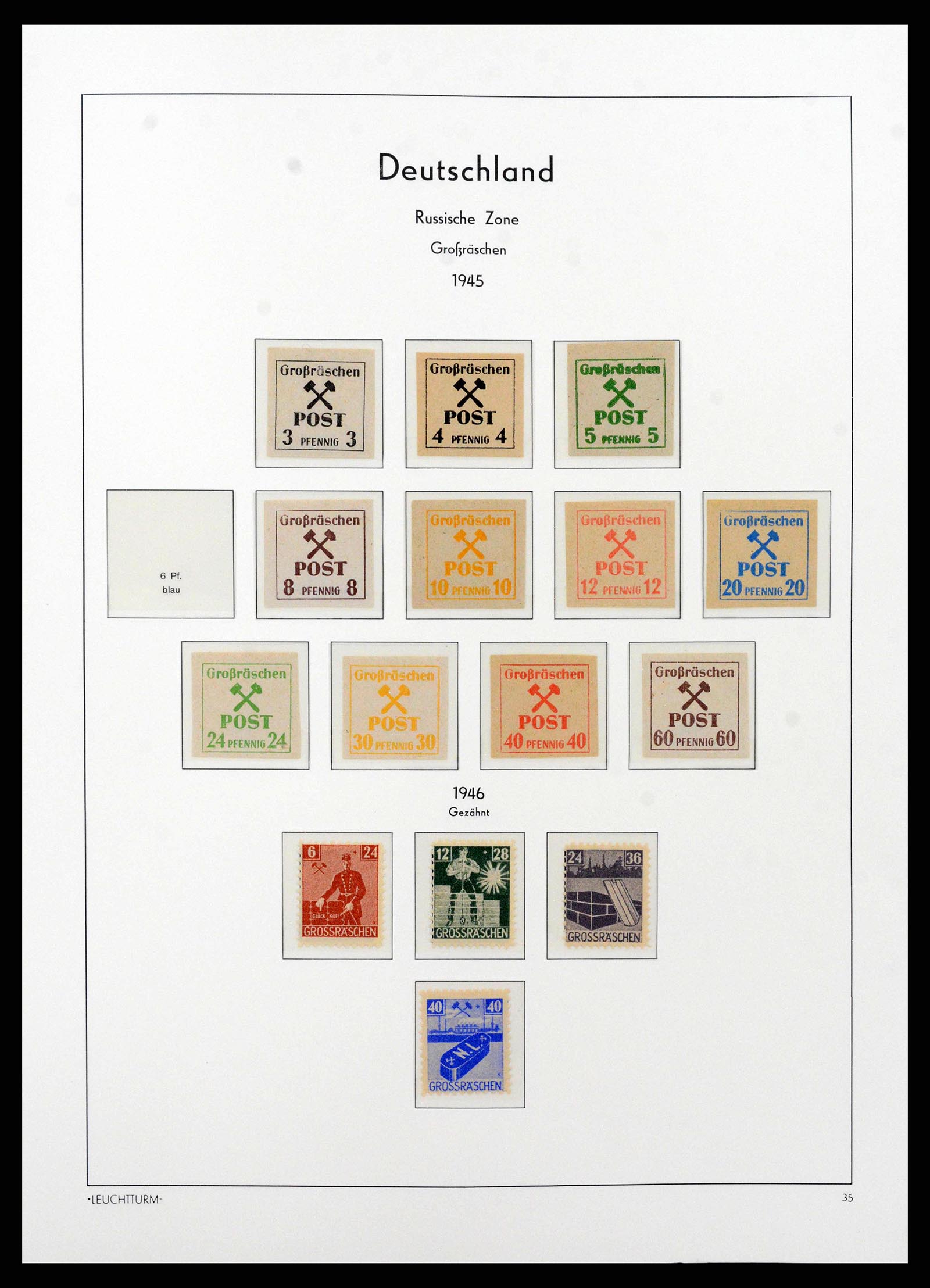 38644 0012 - Stamp collection 38644 German Zones 1945-1948.