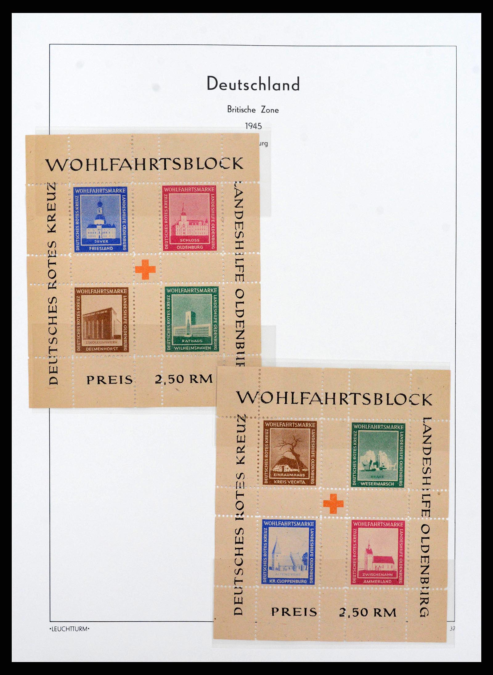 38644 0026 - Postzegelverzameling 38644 Duitse Zones 1945-1948.