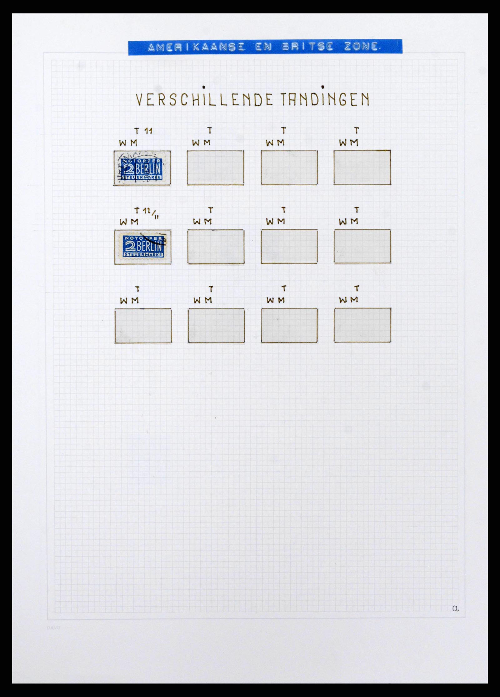 38644 0033 - Postzegelverzameling 38644 Duitse Zones 1945-1948.
