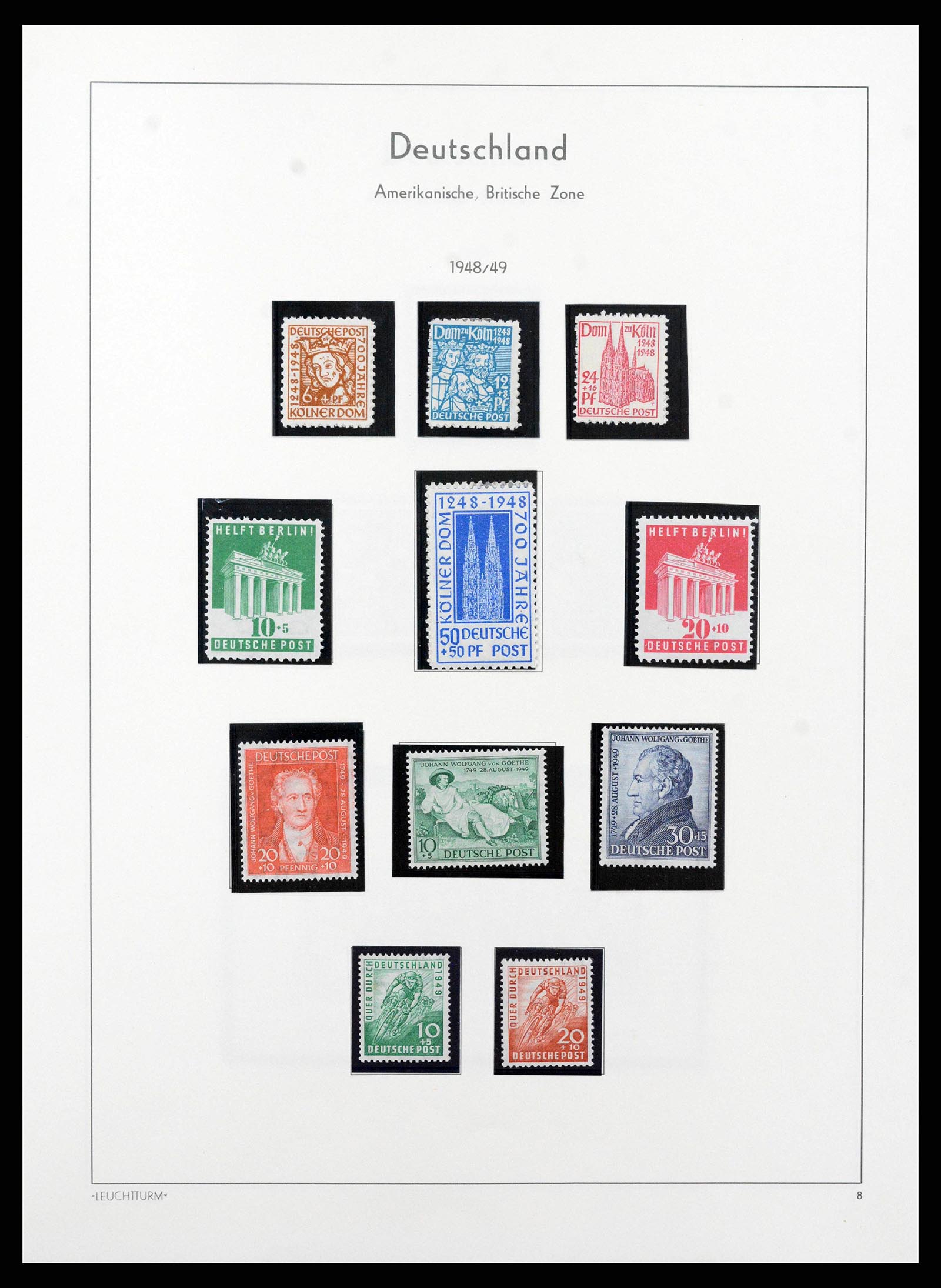 38644 0034 - Stamp collection 38644 German Zones 1945-1948.