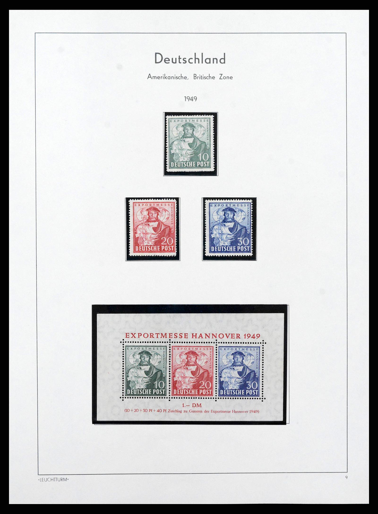 38644 0035 - Stamp collection 38644 German Zones 1945-1948.