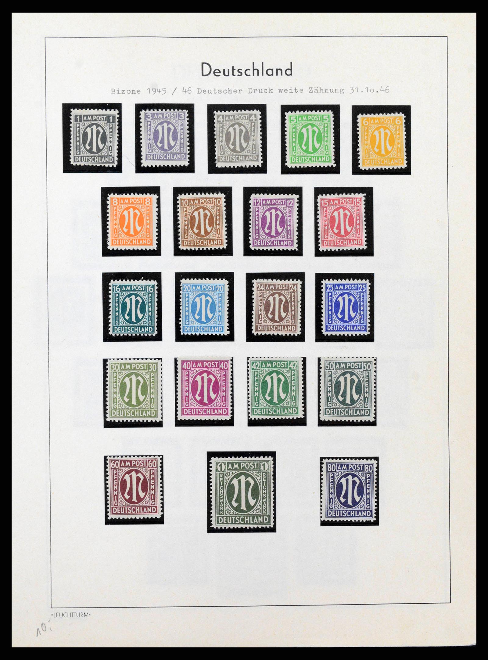38644 0038 - Stamp collection 38644 German Zones 1945-1948.