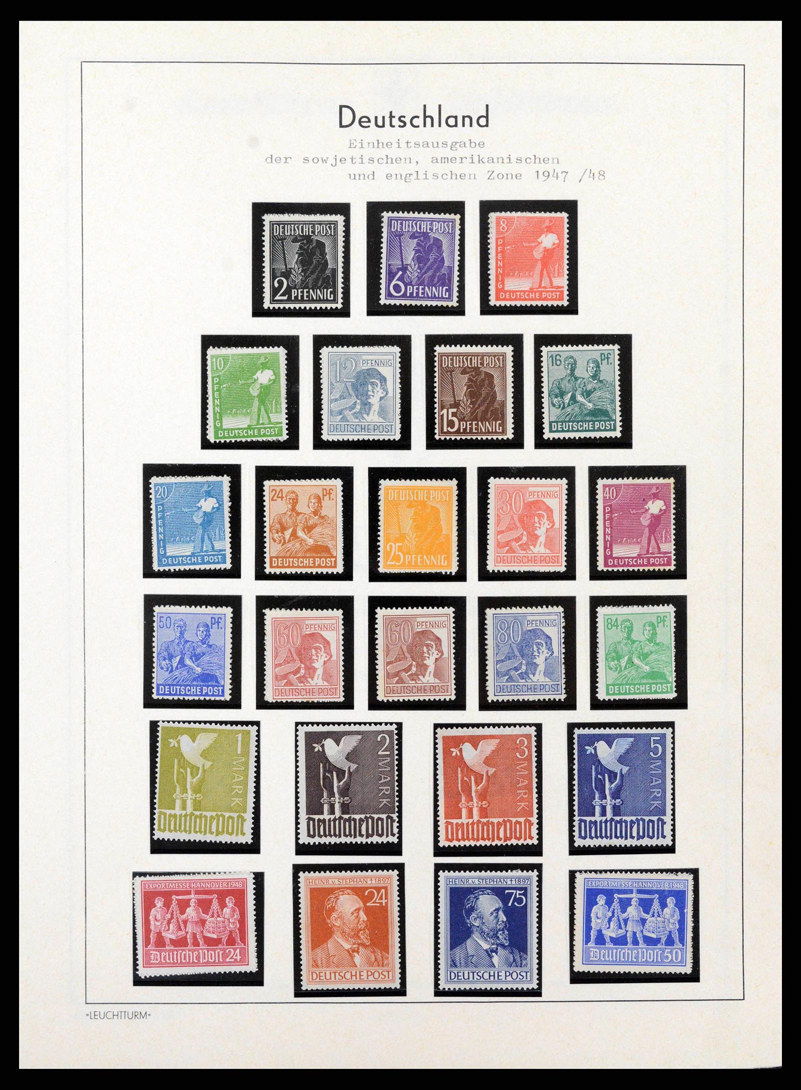 38644 0041 - Stamp collection 38644 German Zones 1945-1948.