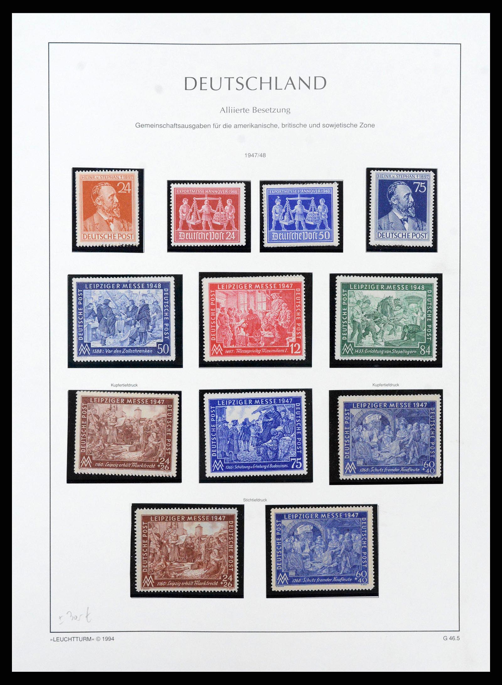 38644 0047 - Stamp collection 38644 German Zones 1945-1948.