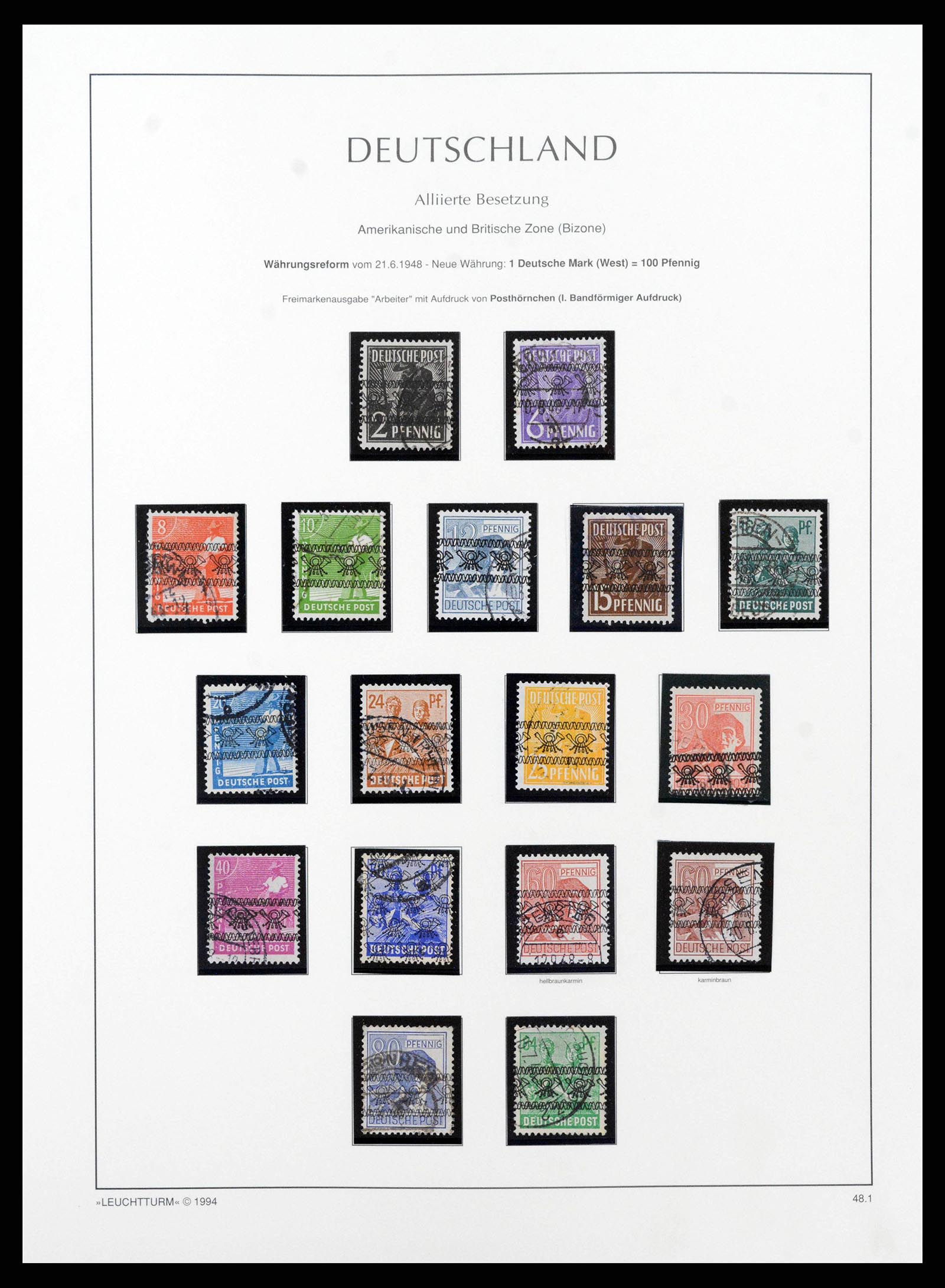 38644 0048 - Stamp collection 38644 German Zones 1945-1948.