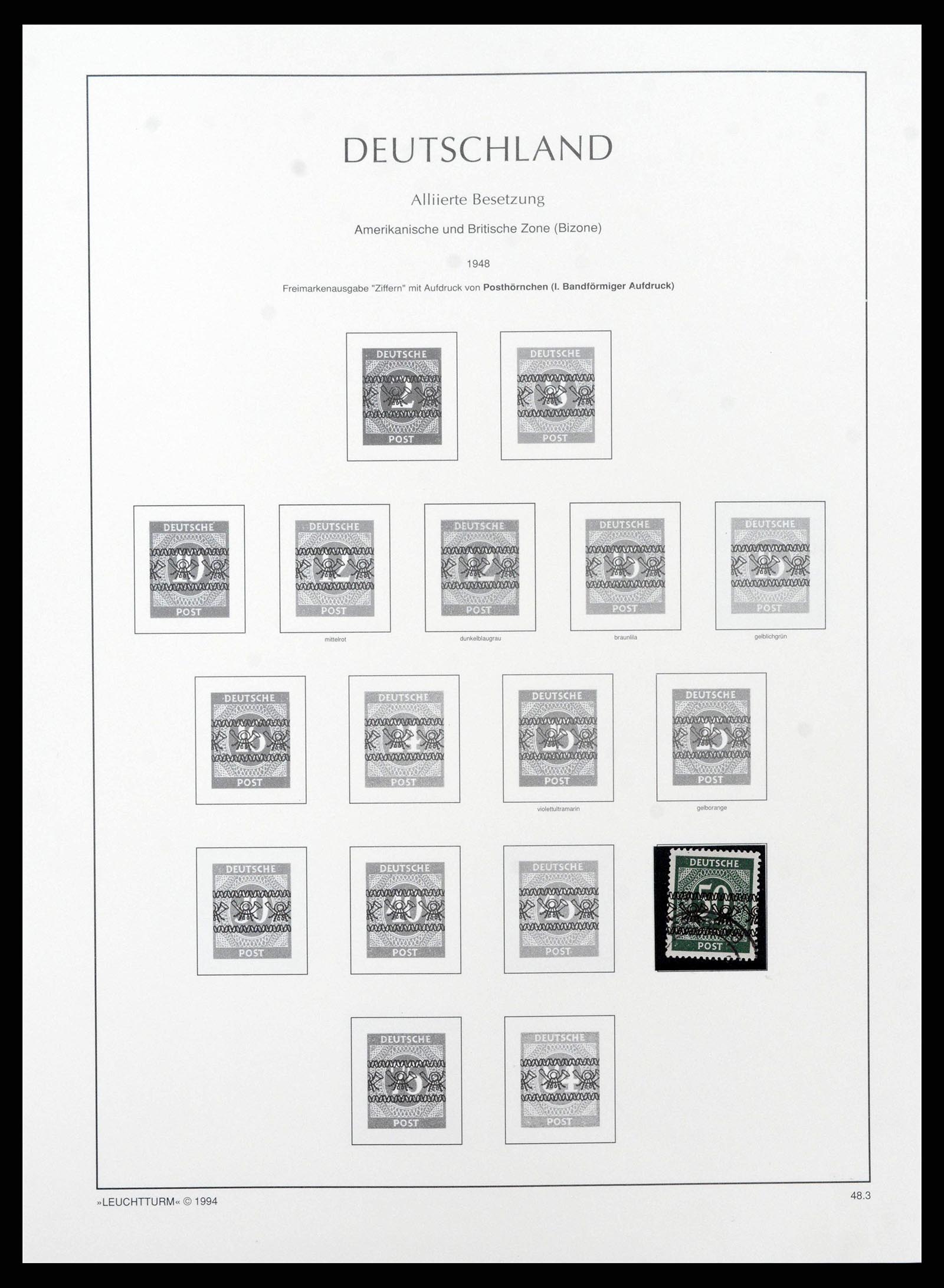 38644 0050 - Postzegelverzameling 38644 Duitse Zones 1945-1948.