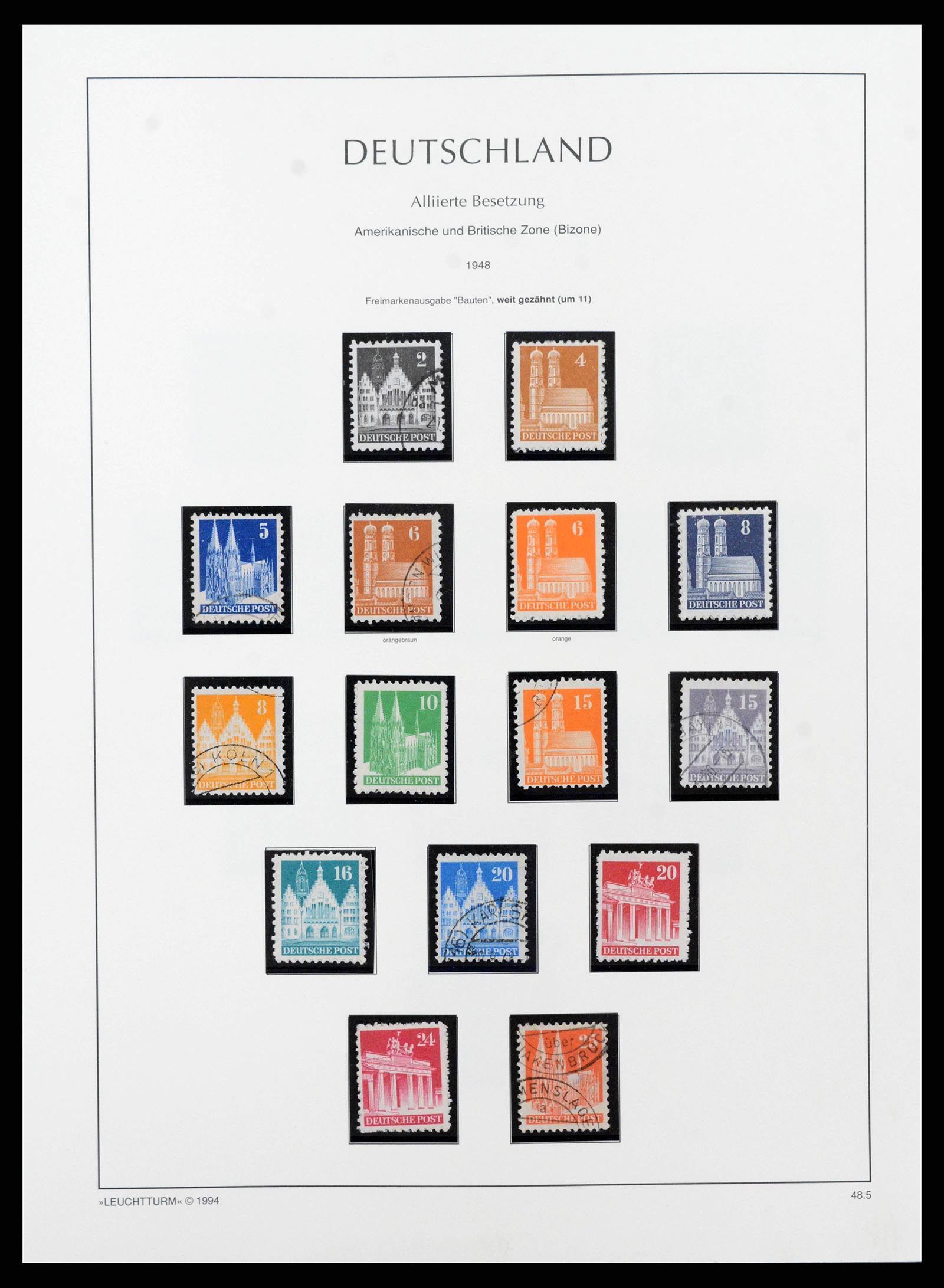 38644 0052 - Stamp collection 38644 German Zones 1945-1948.