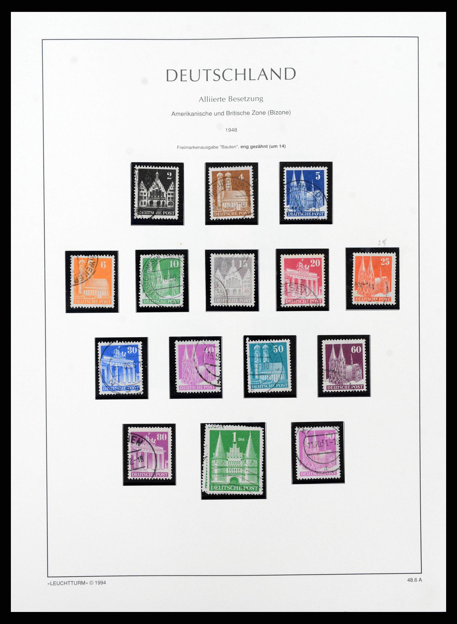38644 0054 - Stamp collection 38644 German Zones 1945-1948.