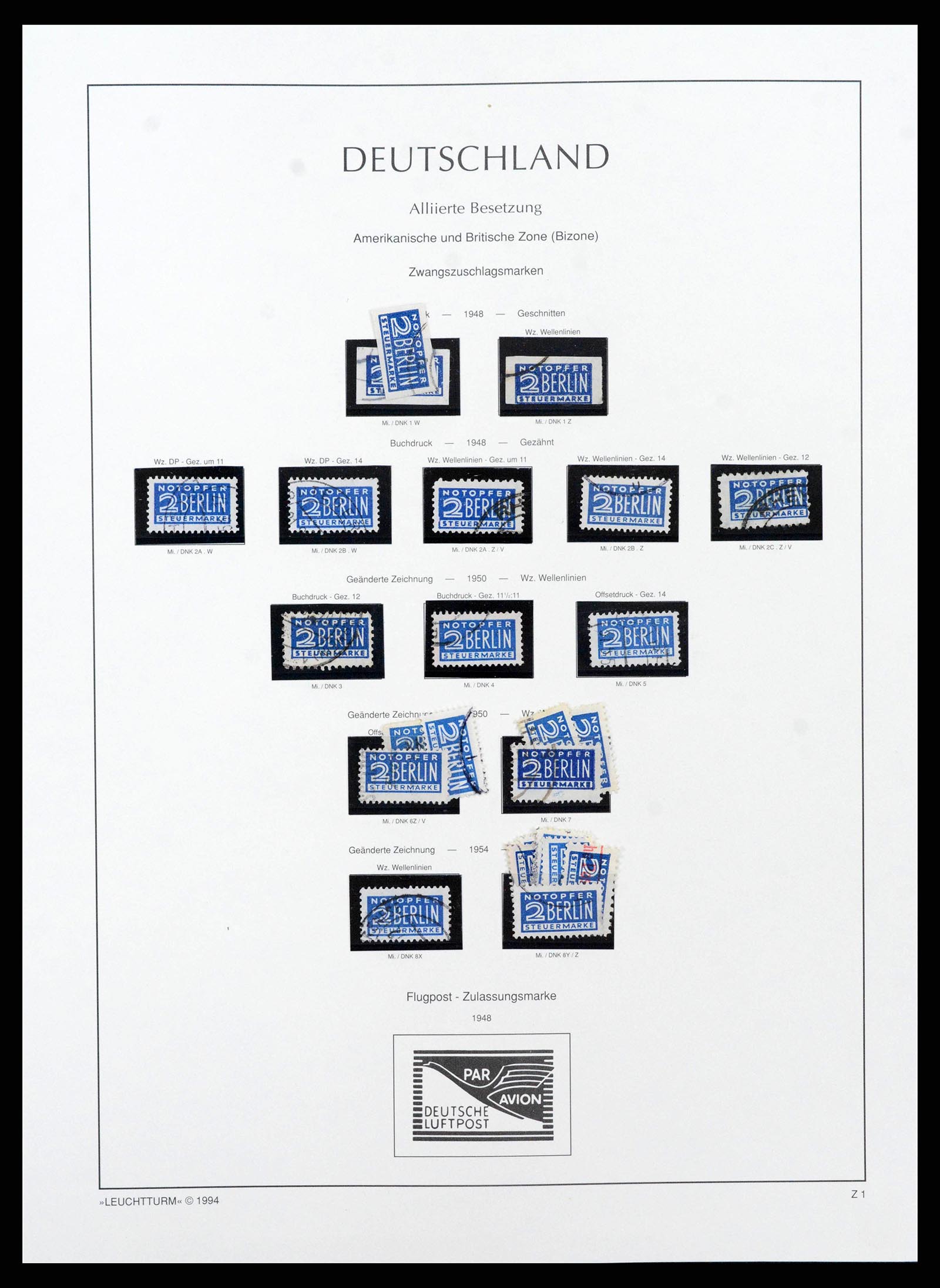 38644 0058 - Stamp collection 38644 German Zones 1945-1948.