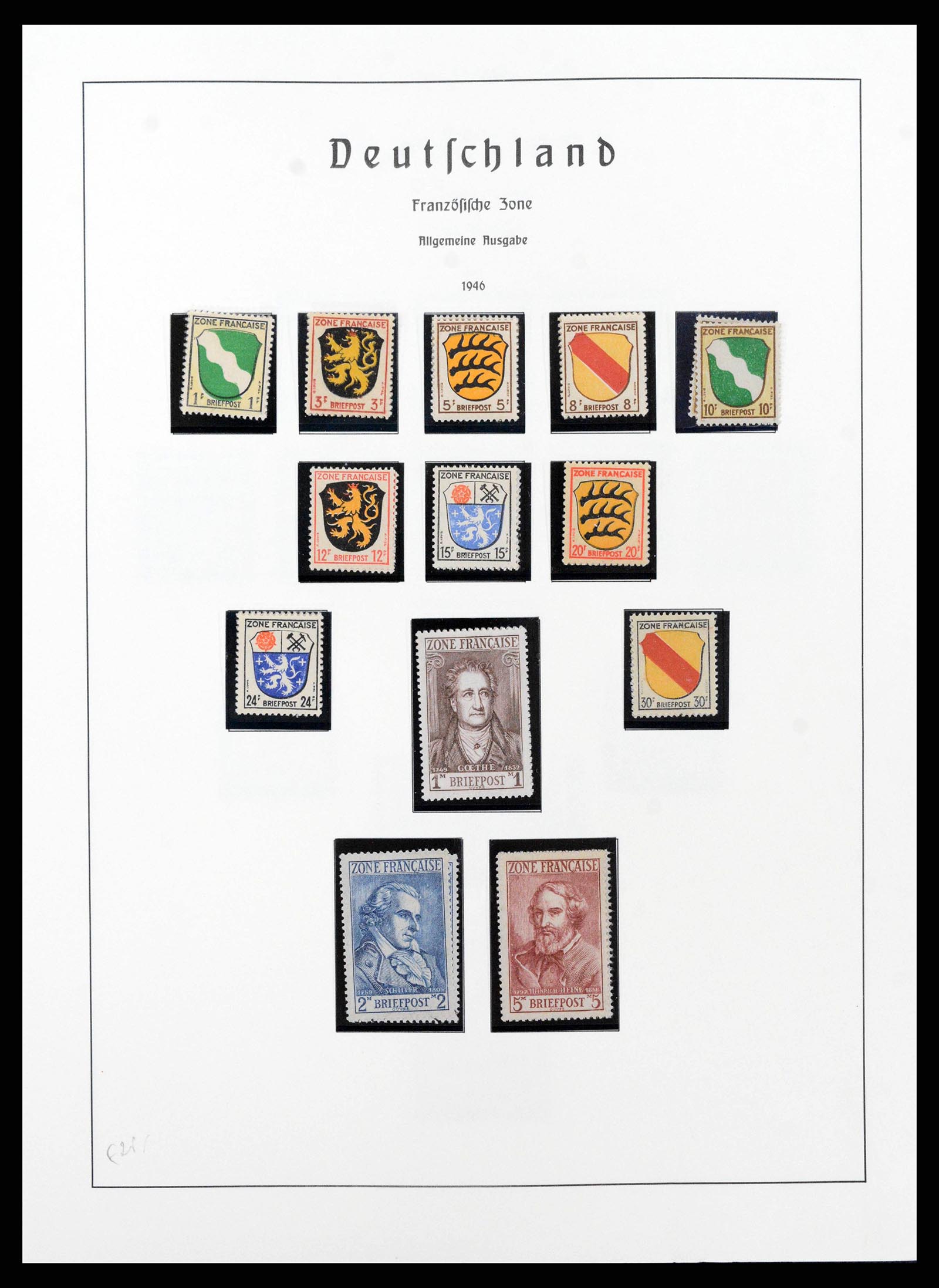 38644 0059 - Stamp collection 38644 German Zones 1945-1948.