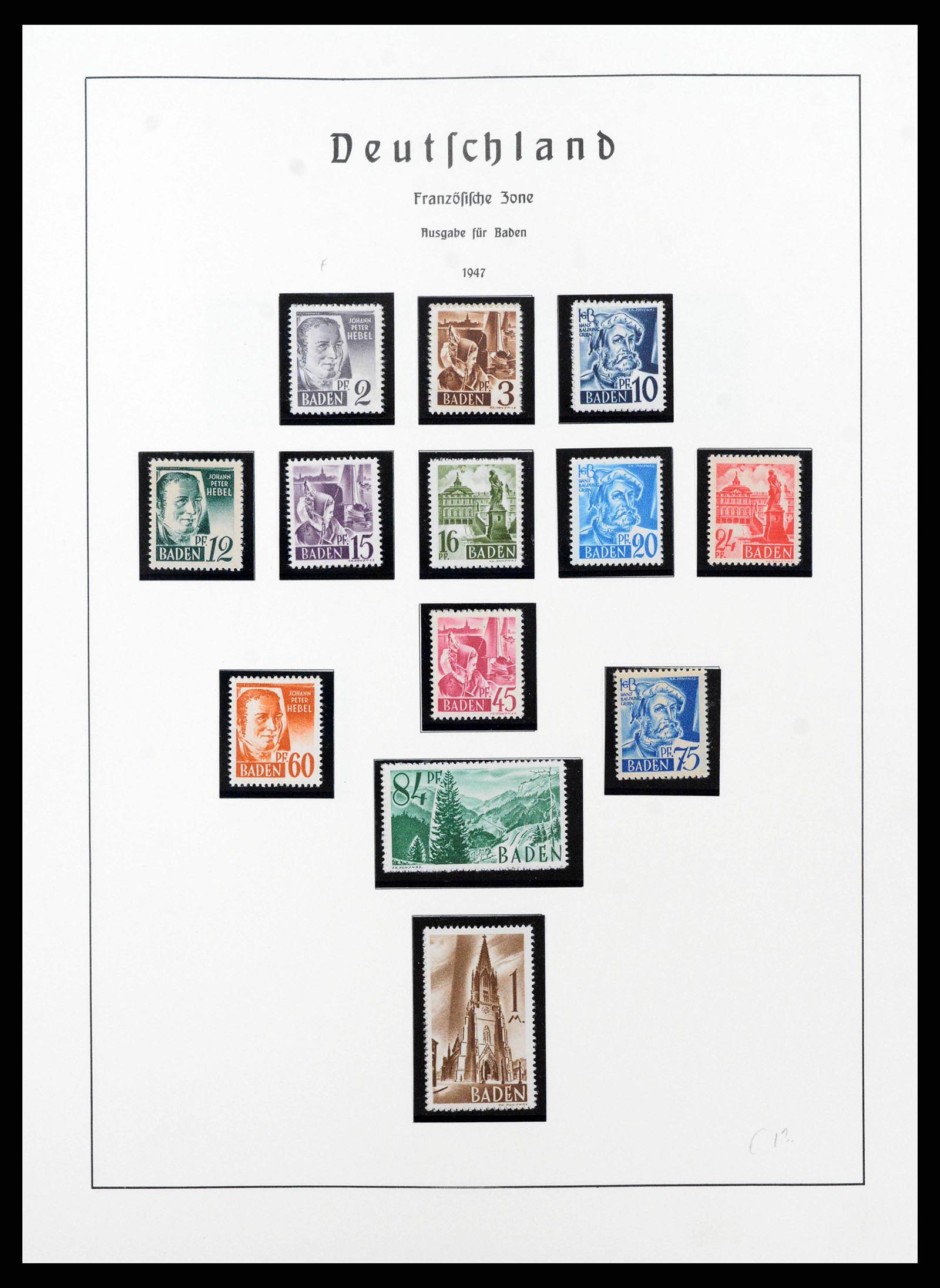 38644 0060 - Stamp collection 38644 German Zones 1945-1948.