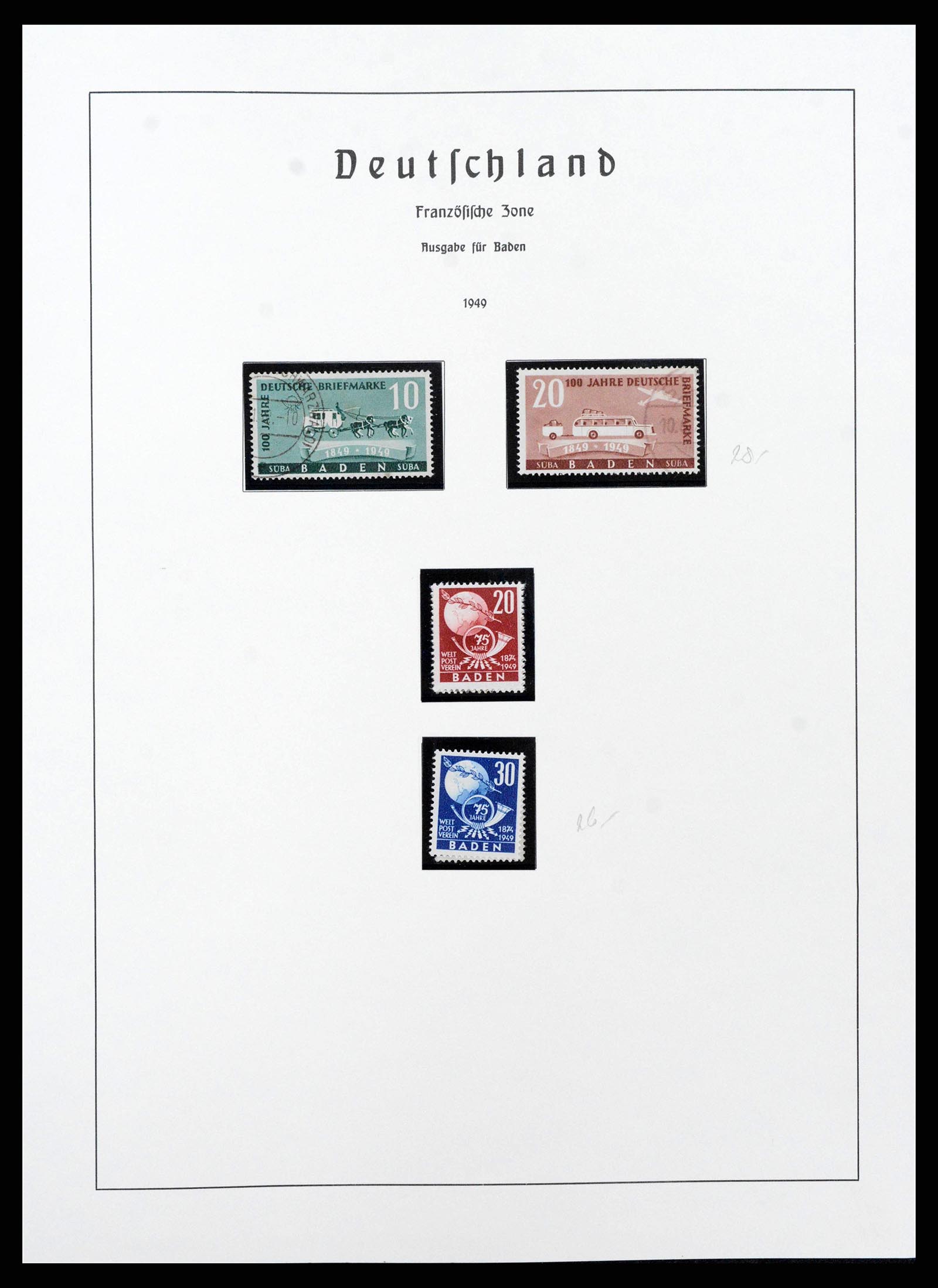 38644 0065 - Postzegelverzameling 38644 Duitse Zones 1945-1948.