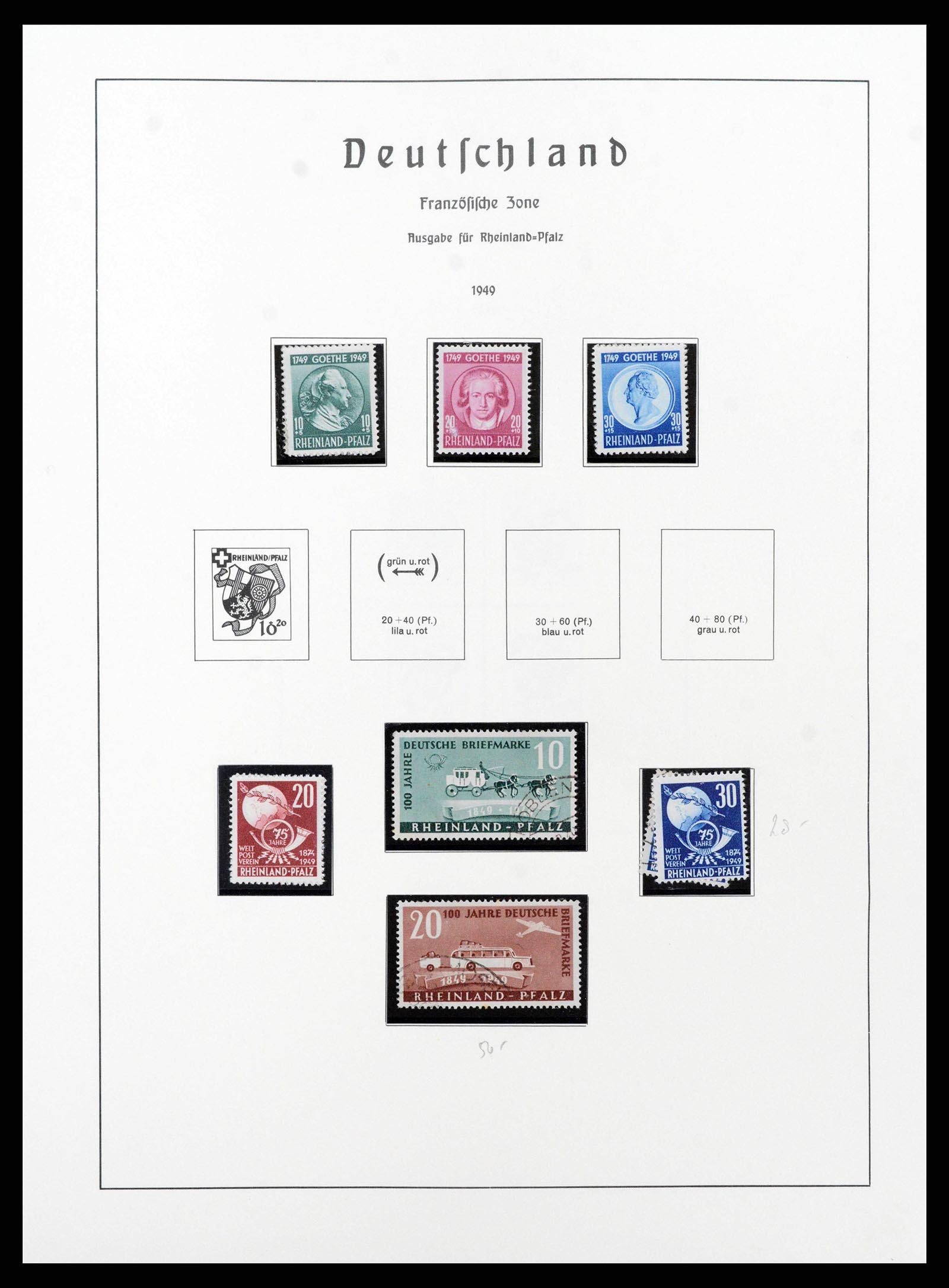 38644 0069 - Postzegelverzameling 38644 Duitse Zones 1945-1948.