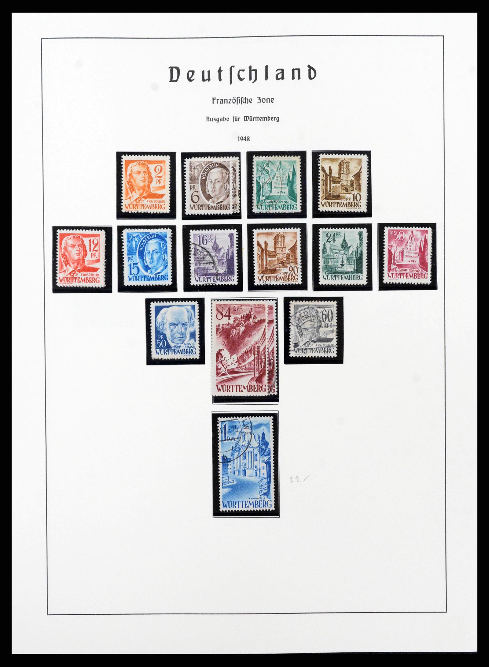 38644 0071 - Postzegelverzameling 38644 Duitse Zones 1945-1948.