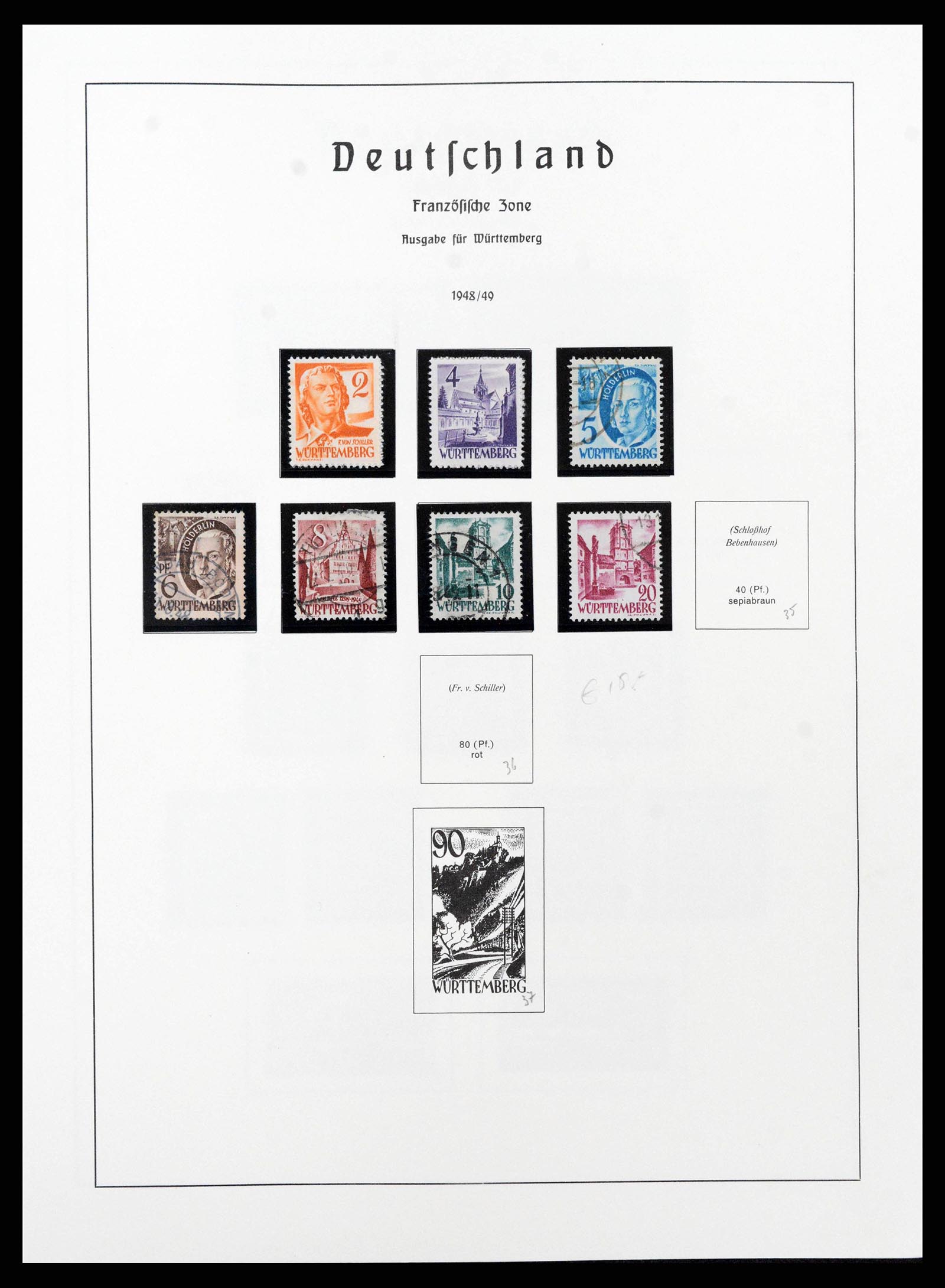 38644 0072 - Postzegelverzameling 38644 Duitse Zones 1945-1948.