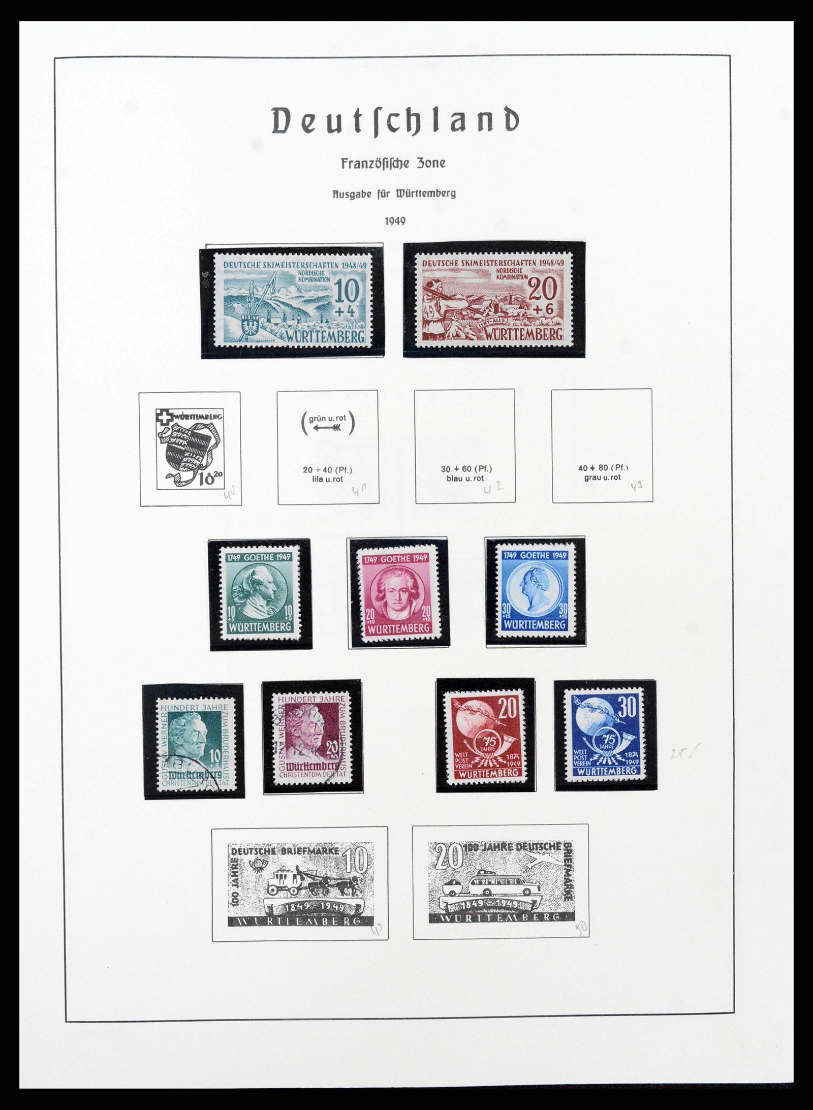 38644 0073 - Postzegelverzameling 38644 Duitse Zones 1945-1948.