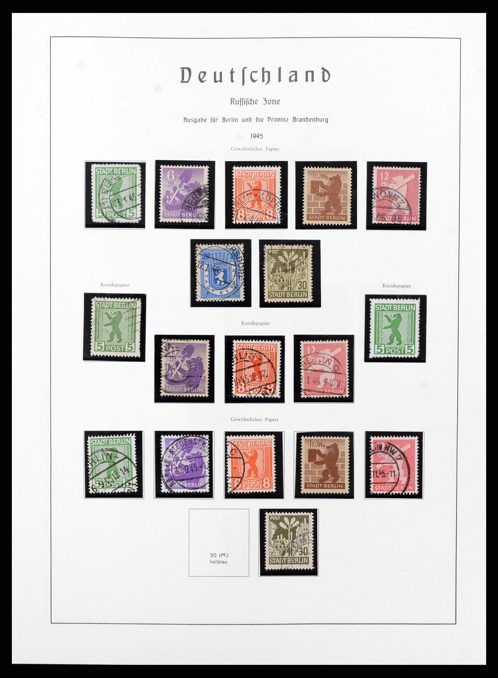 38644 0075 - Postzegelverzameling 38644 Duitse Zones 1945-1948.