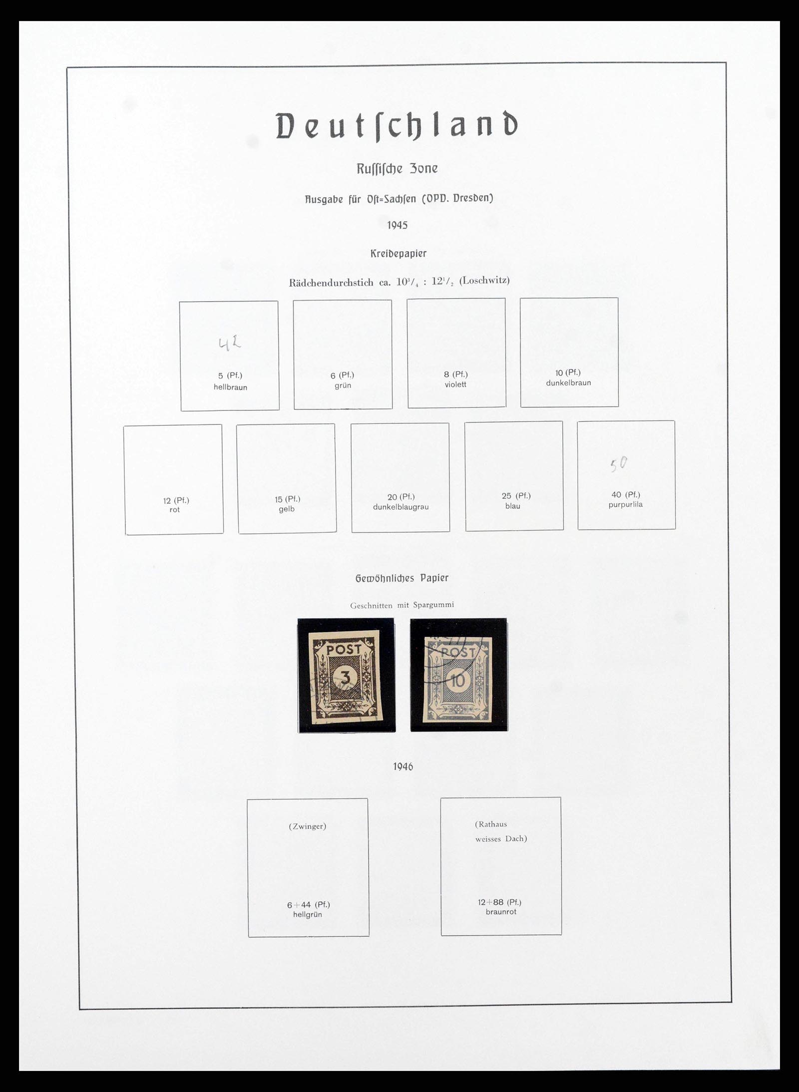 38644 0082 - Postzegelverzameling 38644 Duitse Zones 1945-1948.