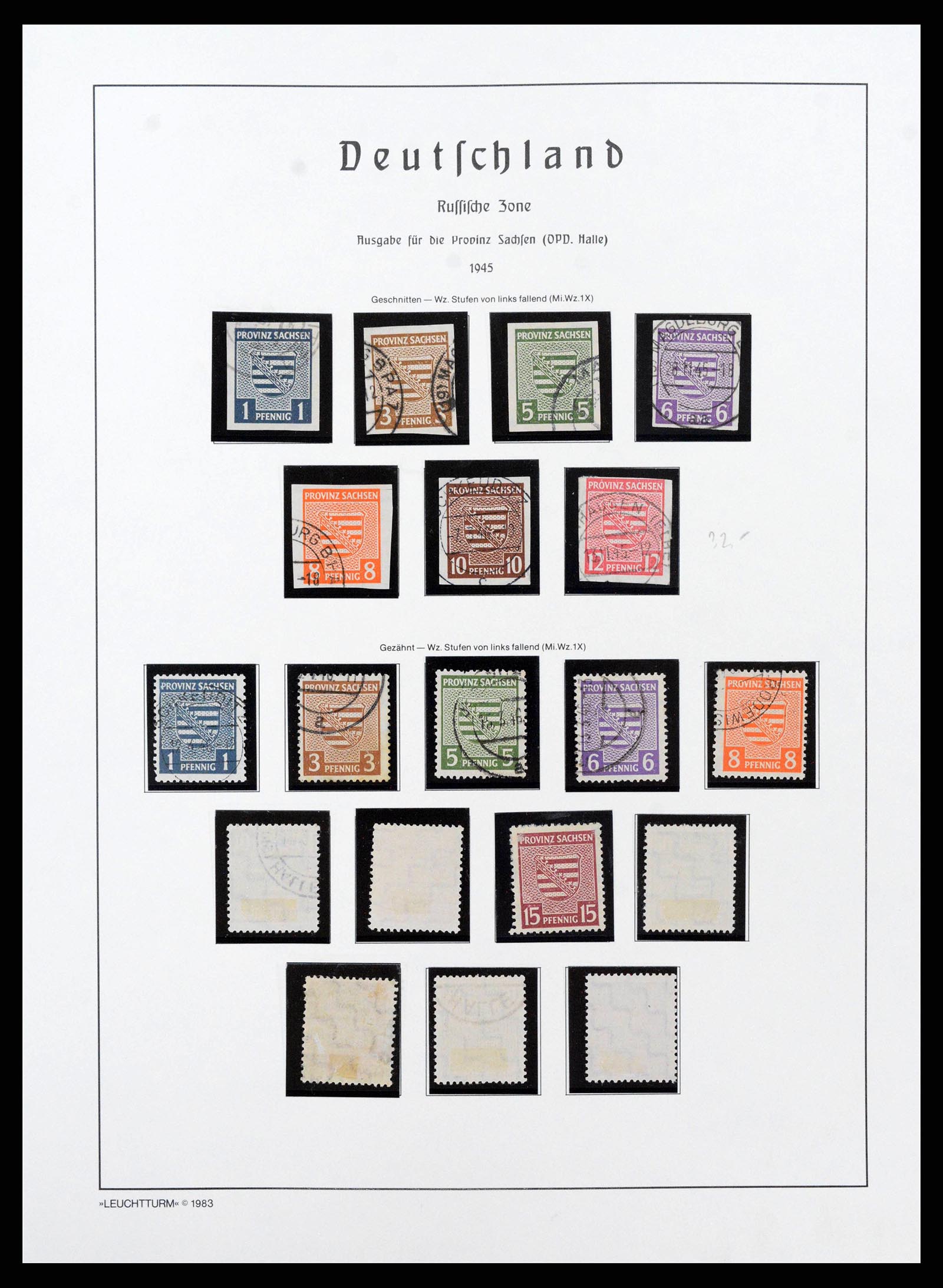 38644 0083 - Stamp collection 38644 German Zones 1945-1948.
