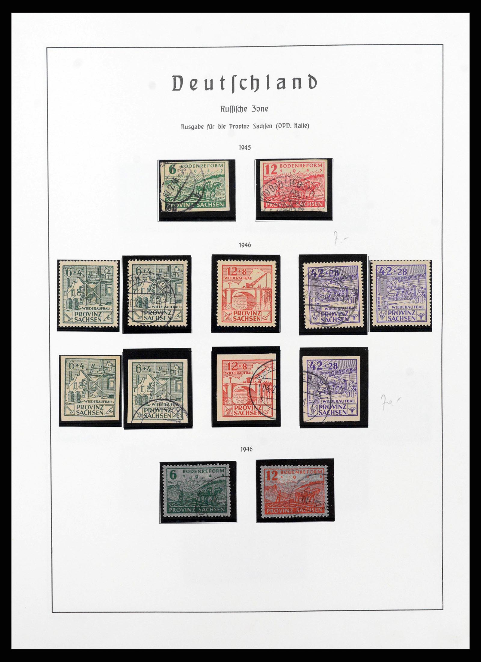 38644 0085 - Postzegelverzameling 38644 Duitse Zones 1945-1948.