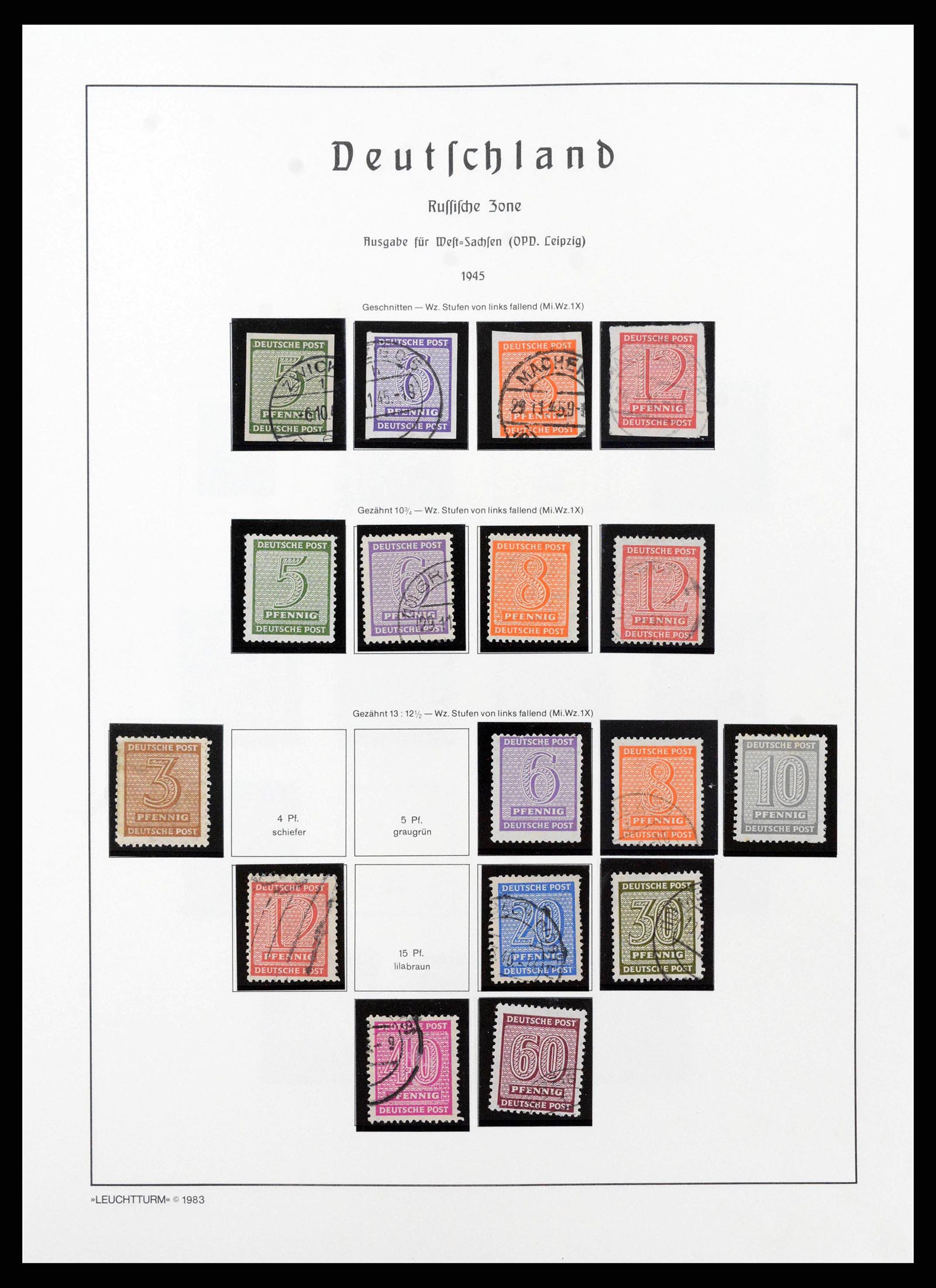 38644 0086 - Stamp collection 38644 German Zones 1945-1948.