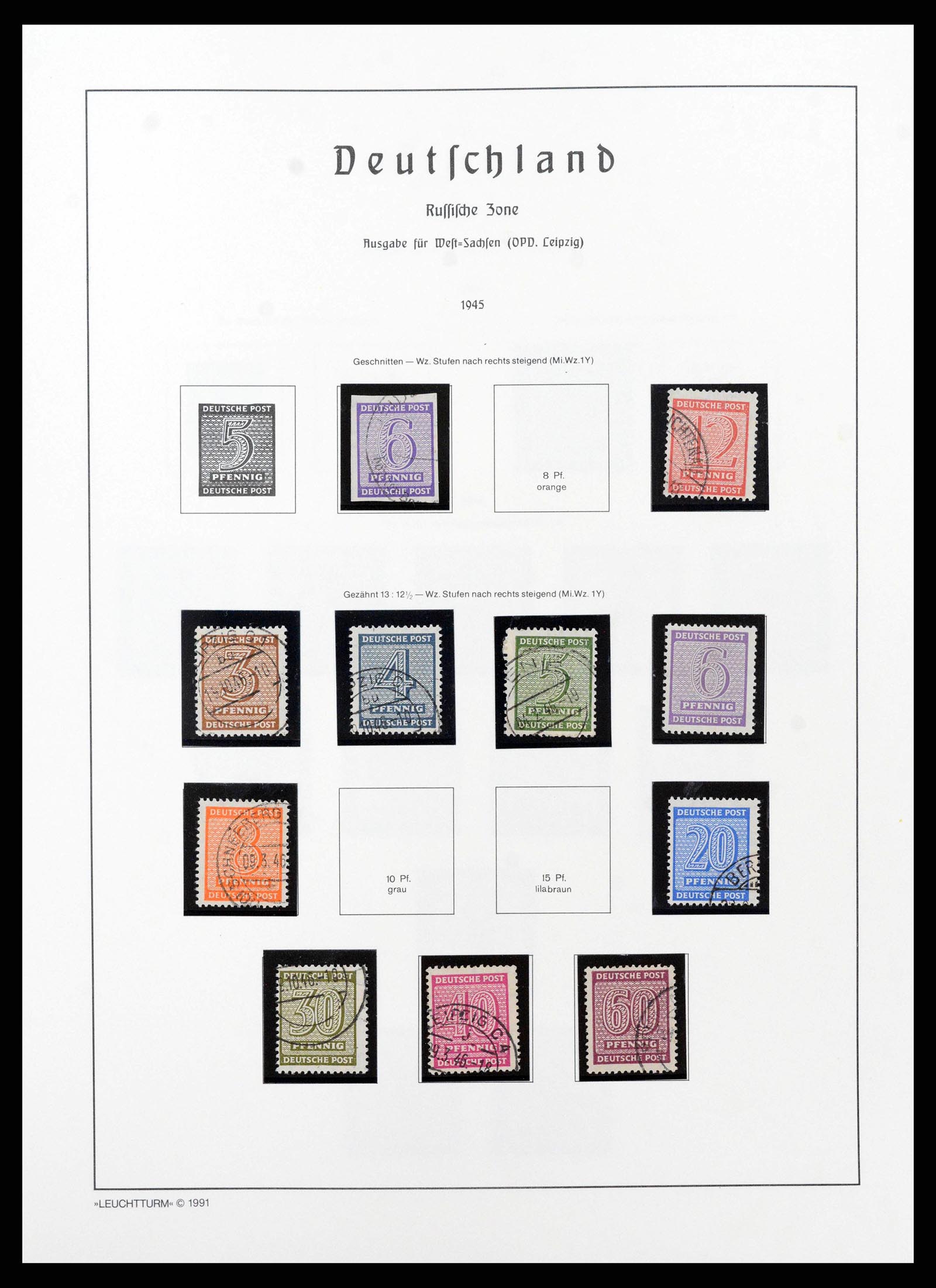 38644 0087 - Stamp collection 38644 German Zones 1945-1948.
