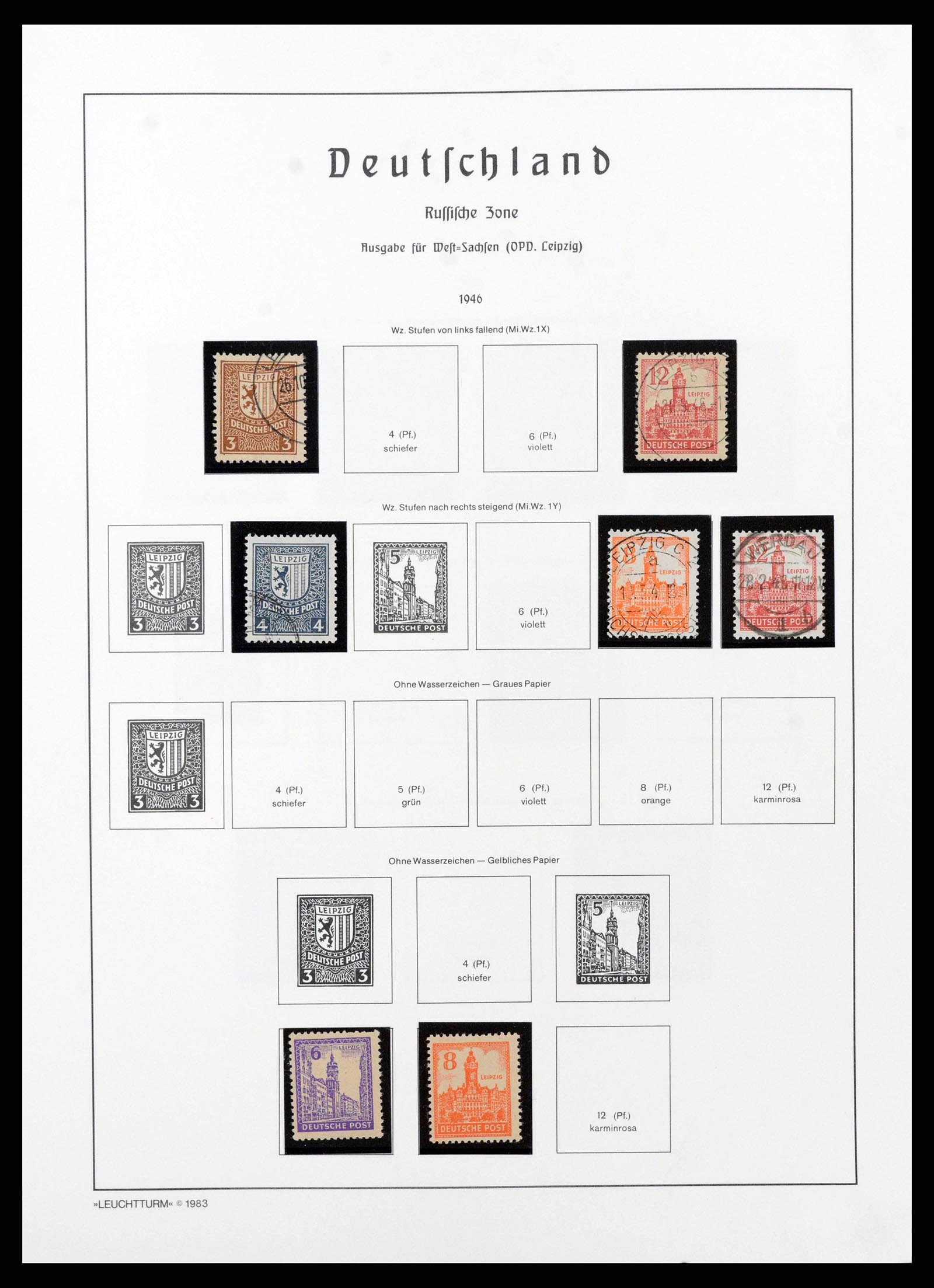 38644 0089 - Stamp collection 38644 German Zones 1945-1948.