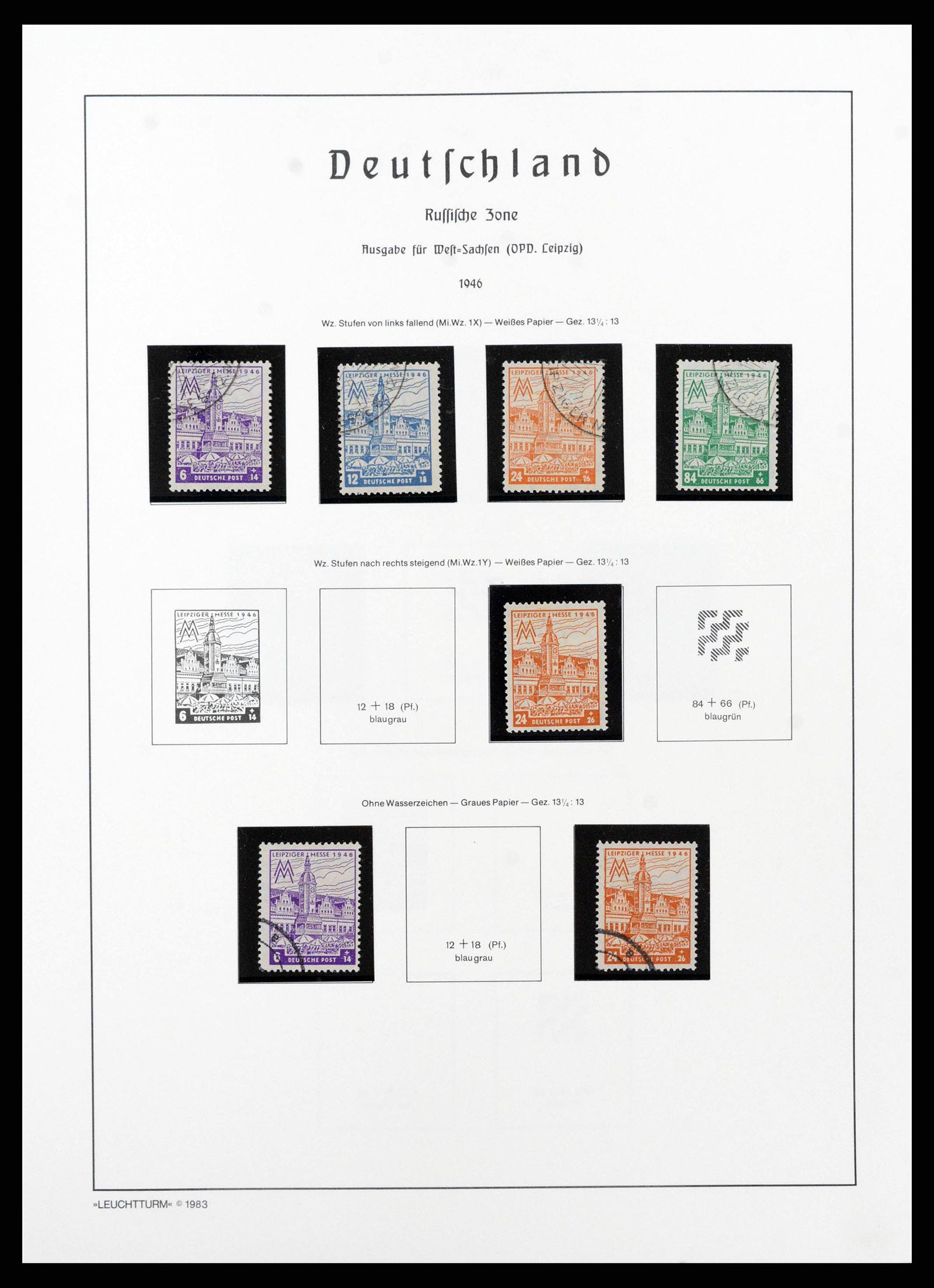 38644 0090 - Stamp collection 38644 German Zones 1945-1948.