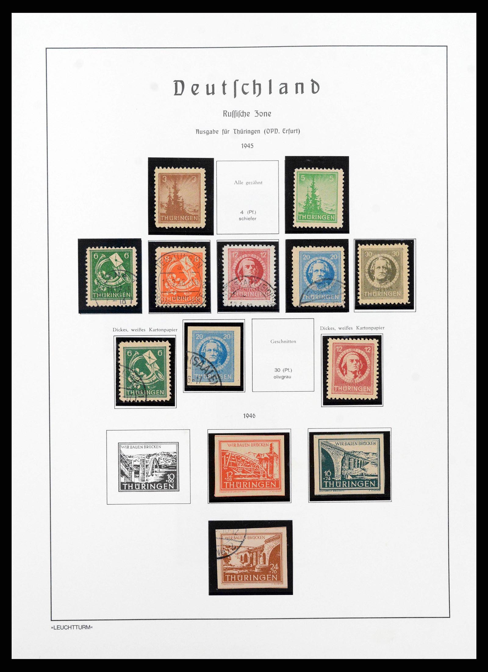 38644 0092 - Stamp collection 38644 German Zones 1945-1948.