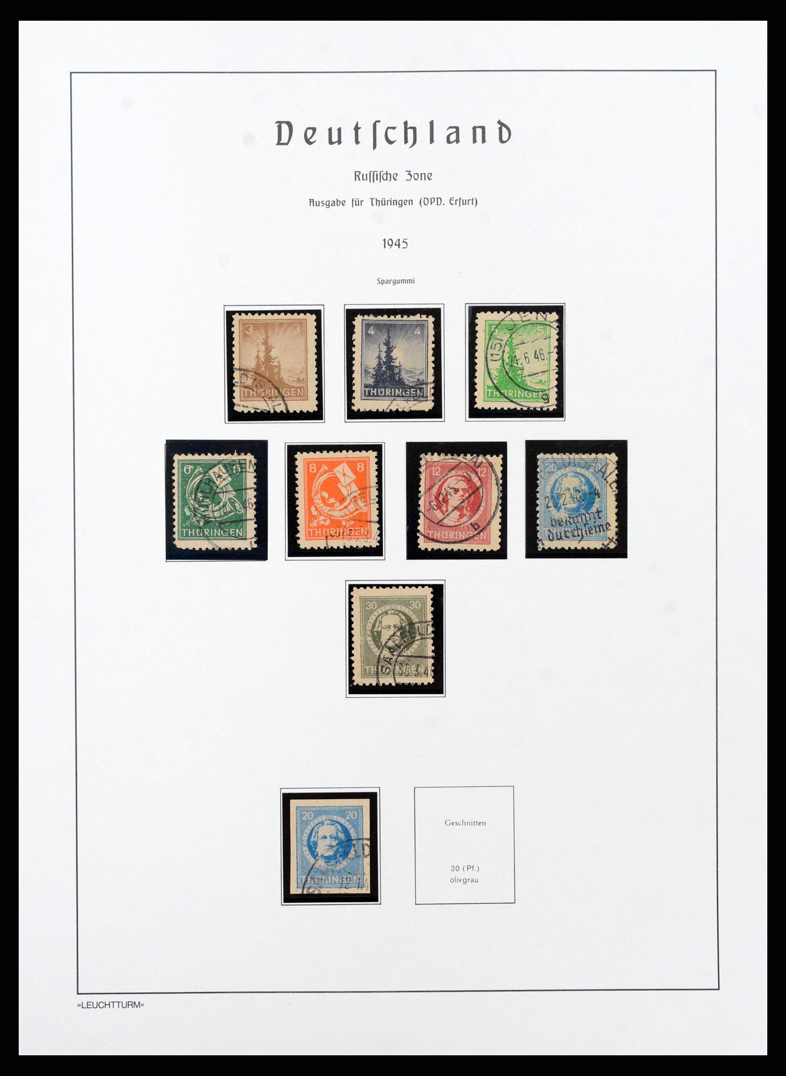 38644 0093 - Stamp collection 38644 German Zones 1945-1948.