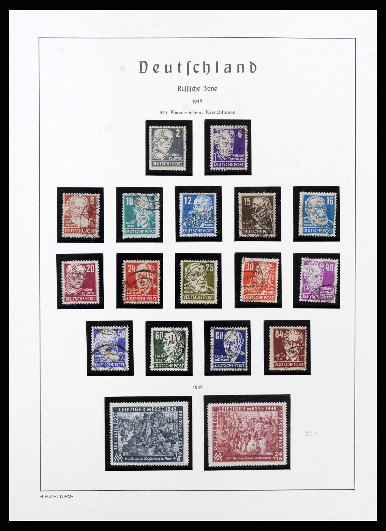 38644 0097 - Stamp collection 38644 German Zones 1945-1948.