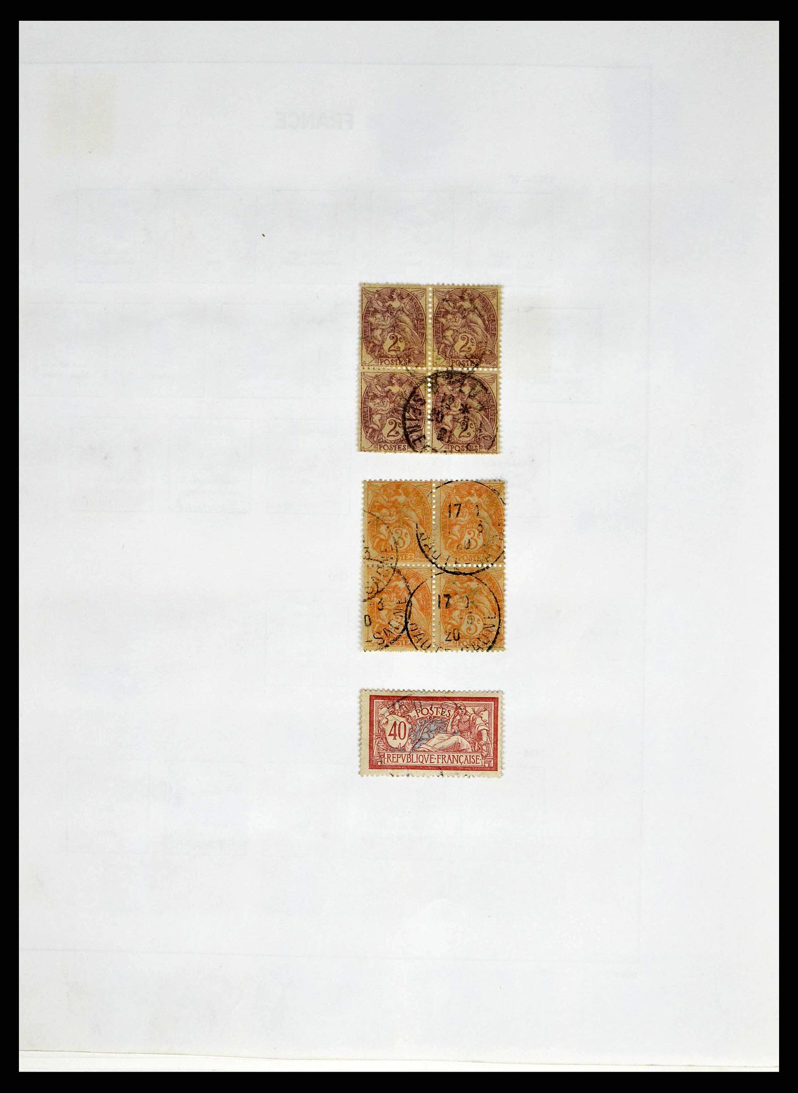 38645 0006 - Postzegelverzameling 38645 Frankrijk 1849-1983.