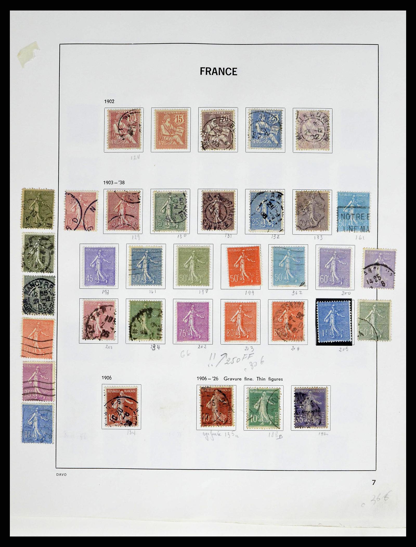 38645 0008 - Postzegelverzameling 38645 Frankrijk 1849-1983.