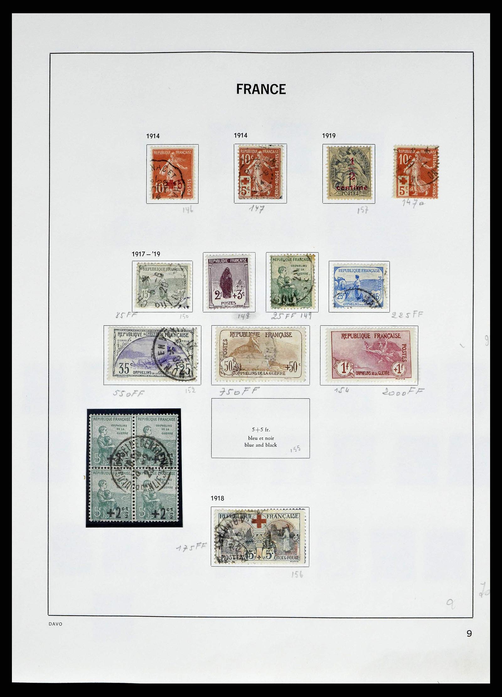 38645 0010 - Postzegelverzameling 38645 Frankrijk 1849-1983.