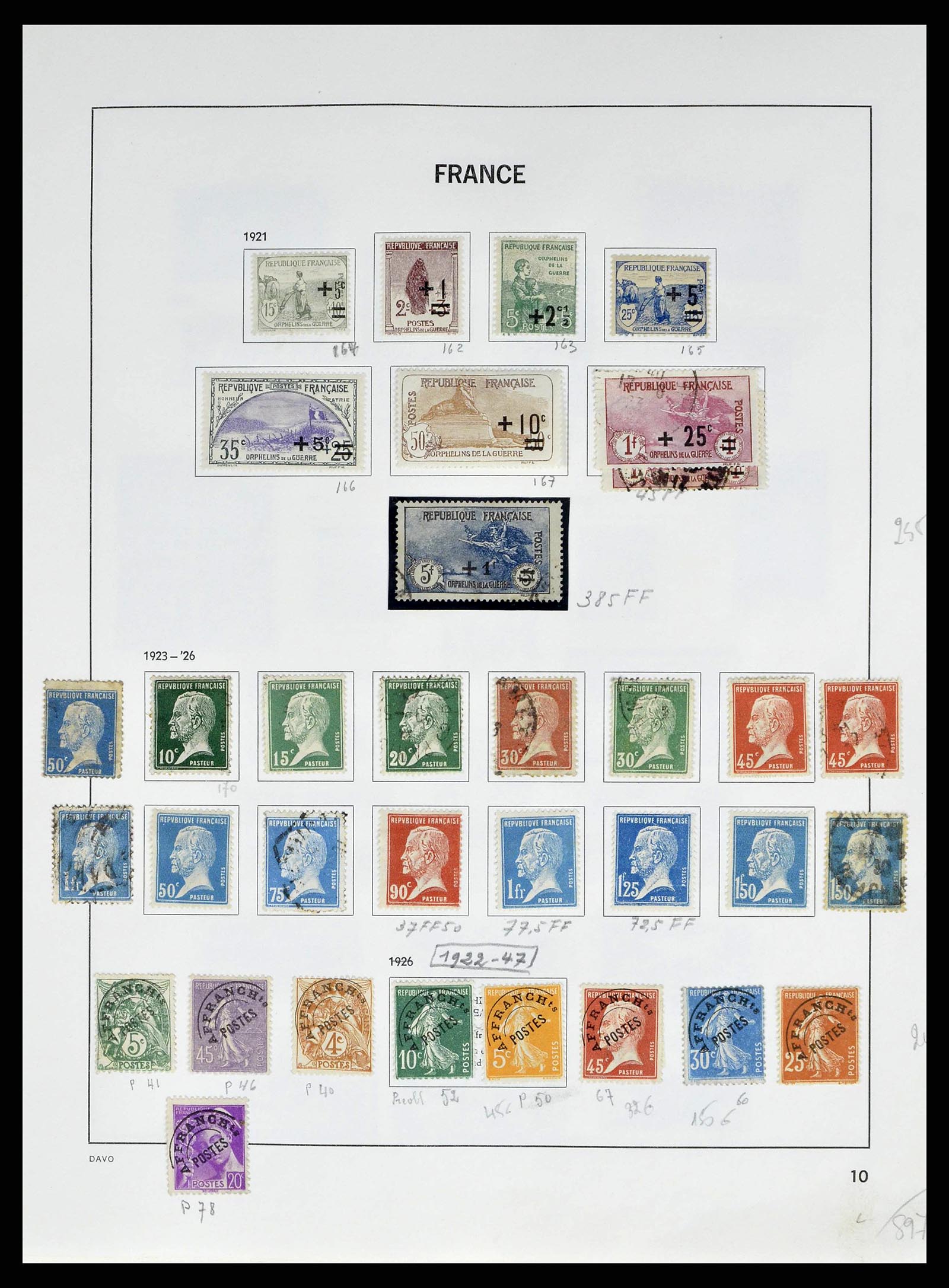 38645 0011 - Postzegelverzameling 38645 Frankrijk 1849-1983.