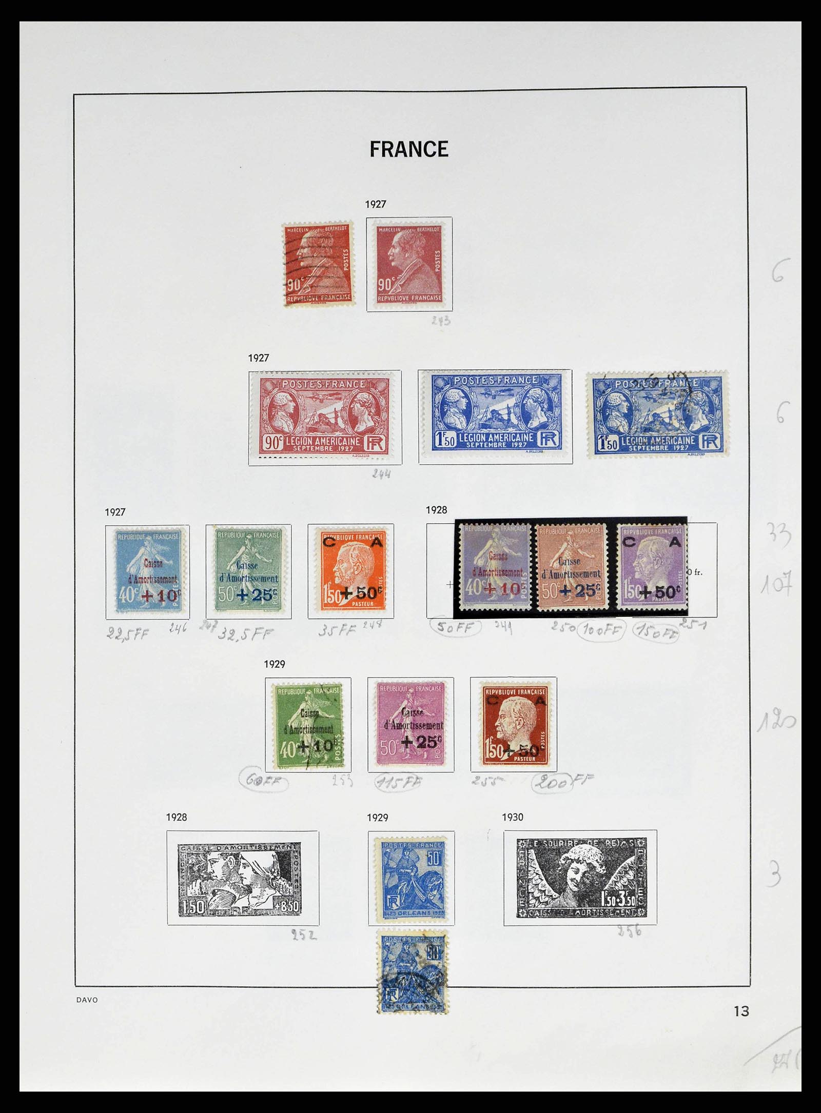 38645 0015 - Postzegelverzameling 38645 Frankrijk 1849-1983.