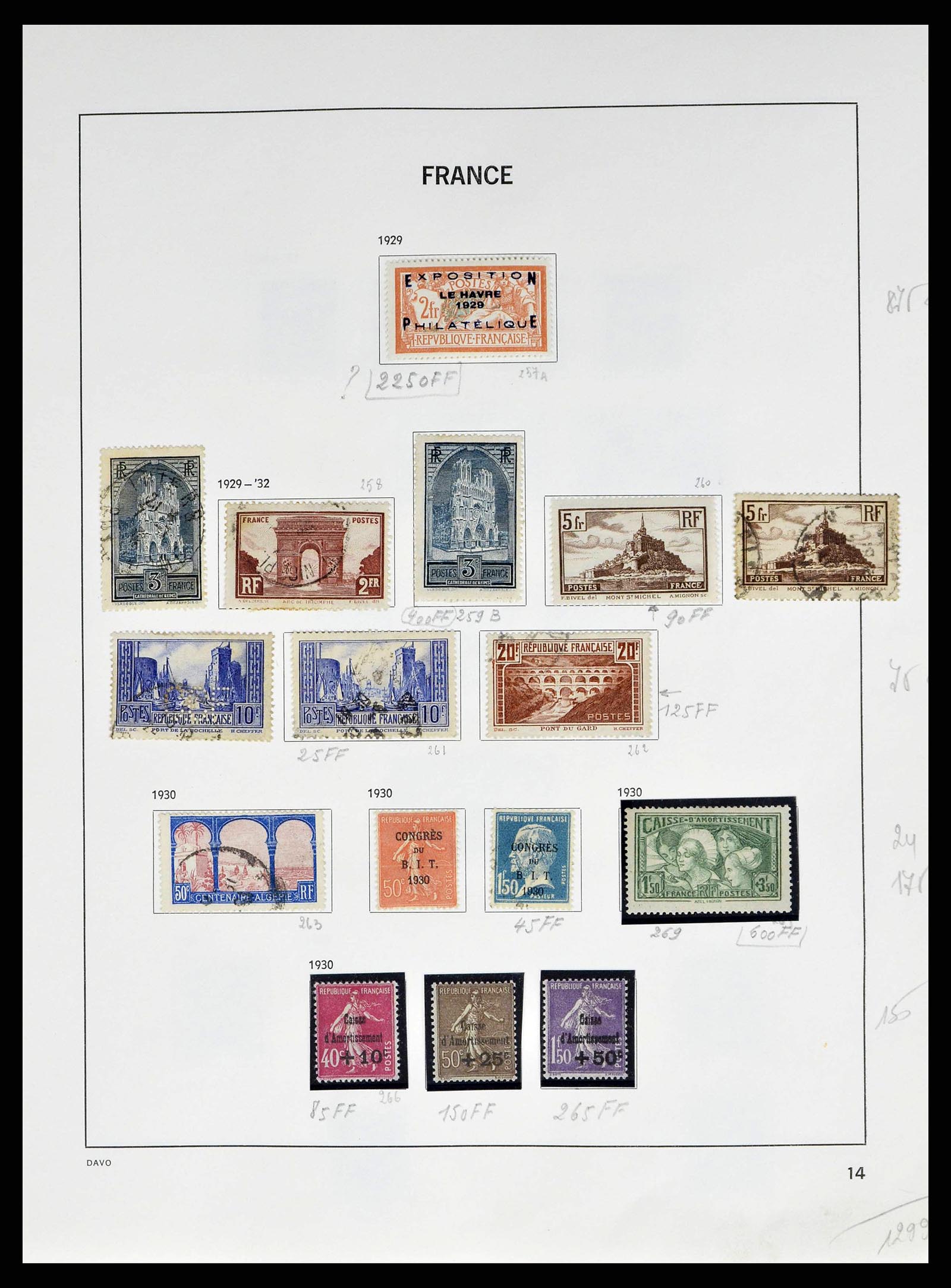 38645 0016 - Postzegelverzameling 38645 Frankrijk 1849-1983.