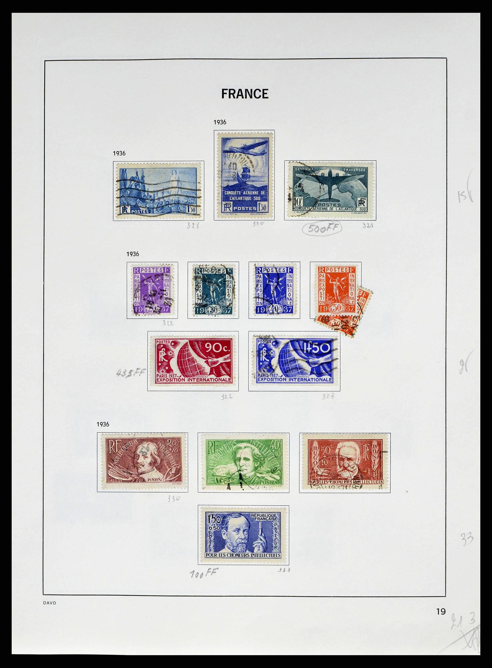 38645 0021 - Postzegelverzameling 38645 Frankrijk 1849-1983.