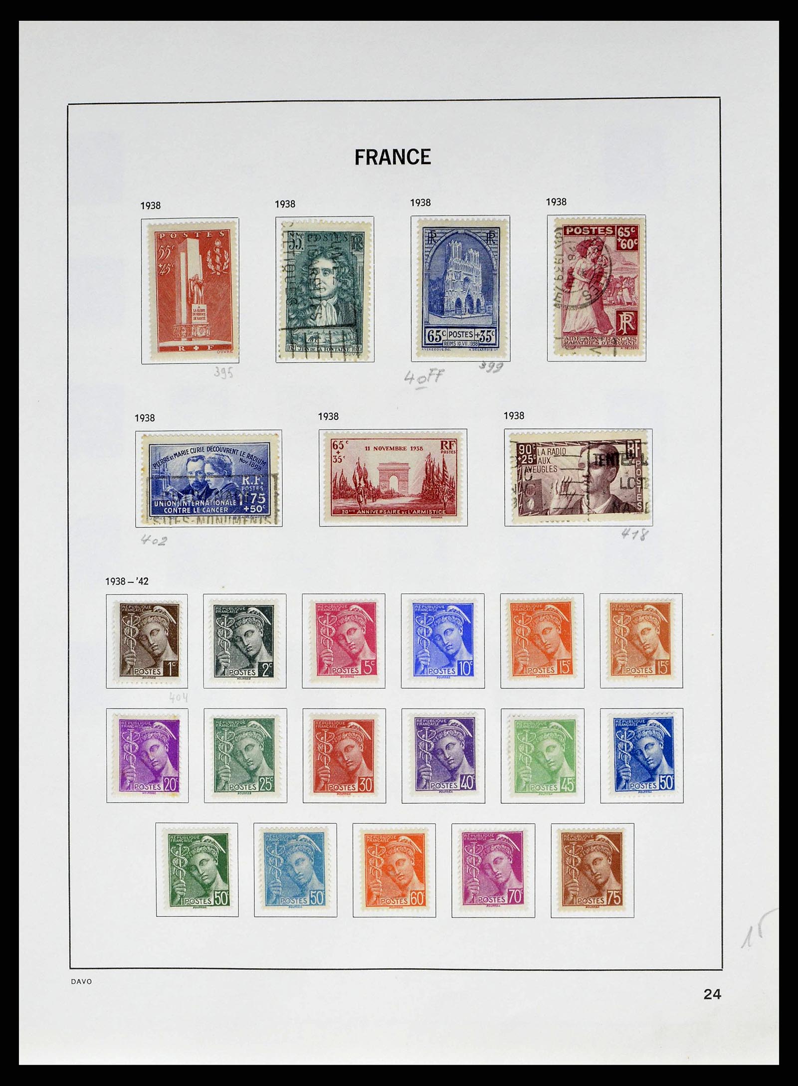 38645 0026 - Postzegelverzameling 38645 Frankrijk 1849-1983.